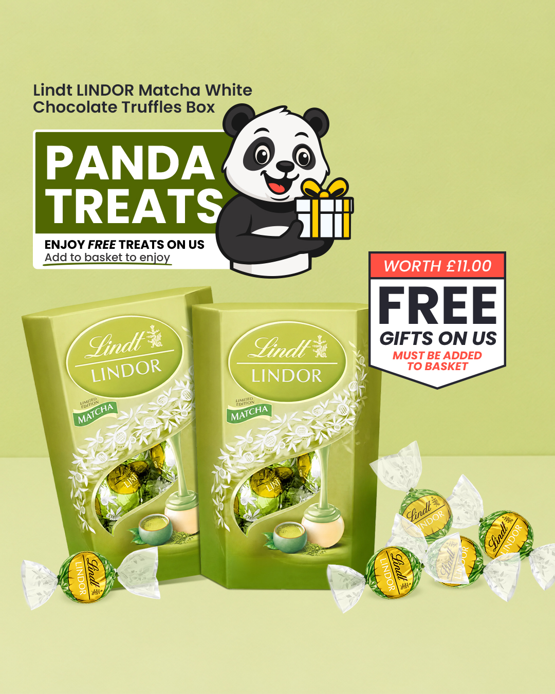 pricepanda.co.uk Facebook ad: FREE £11 Lindt Truffles