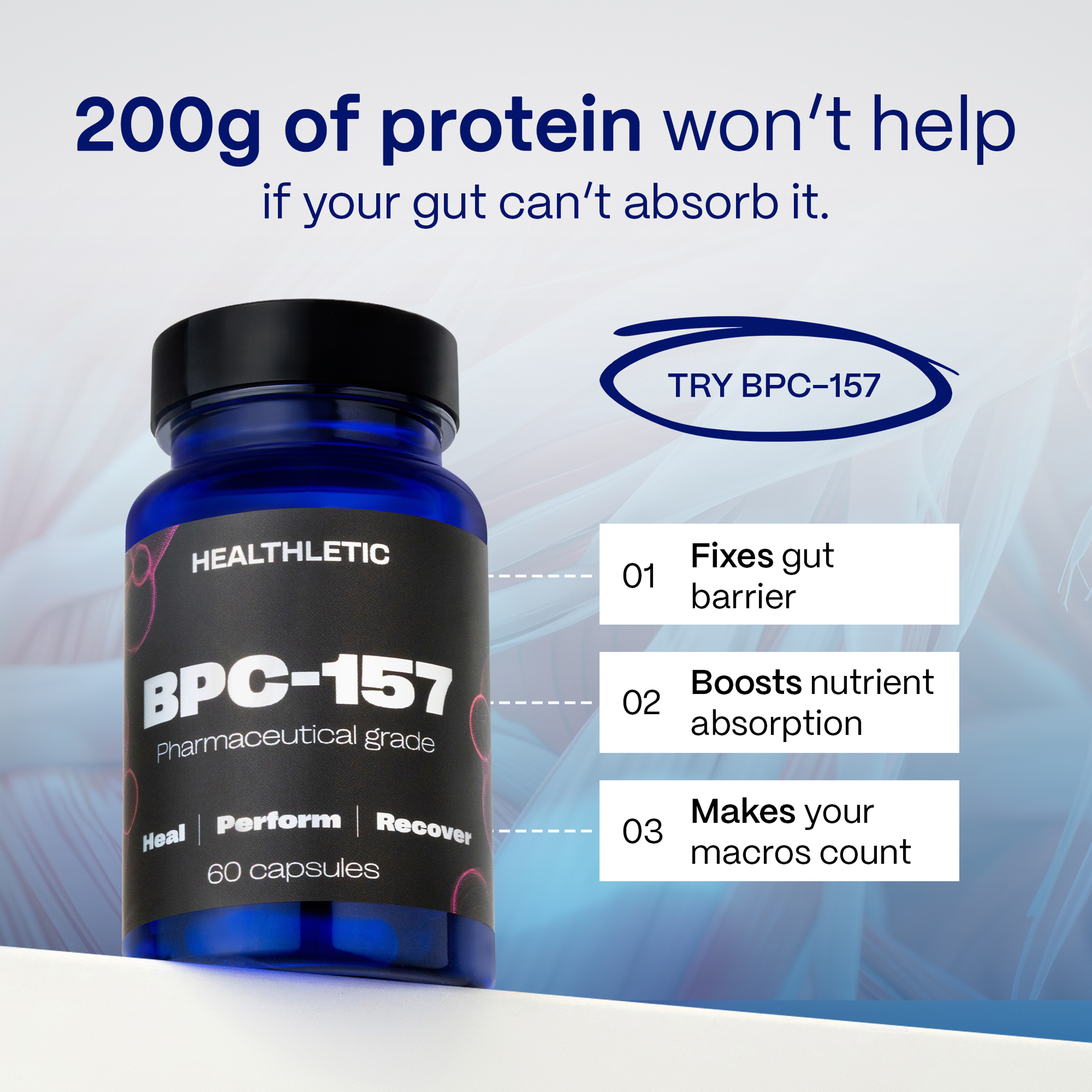 Healthletic Facebook ad