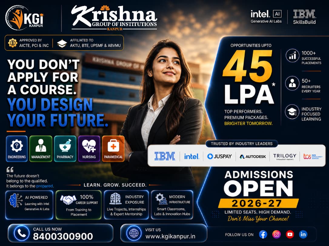 Krishna Group Of Institutions, Kanpur Facebook ad: Admissions Open