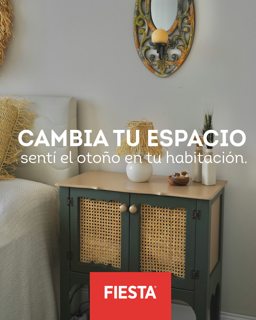 Fiesta Sábanas Facebook ad: Transformá tu habitación con el espíritu del otoño