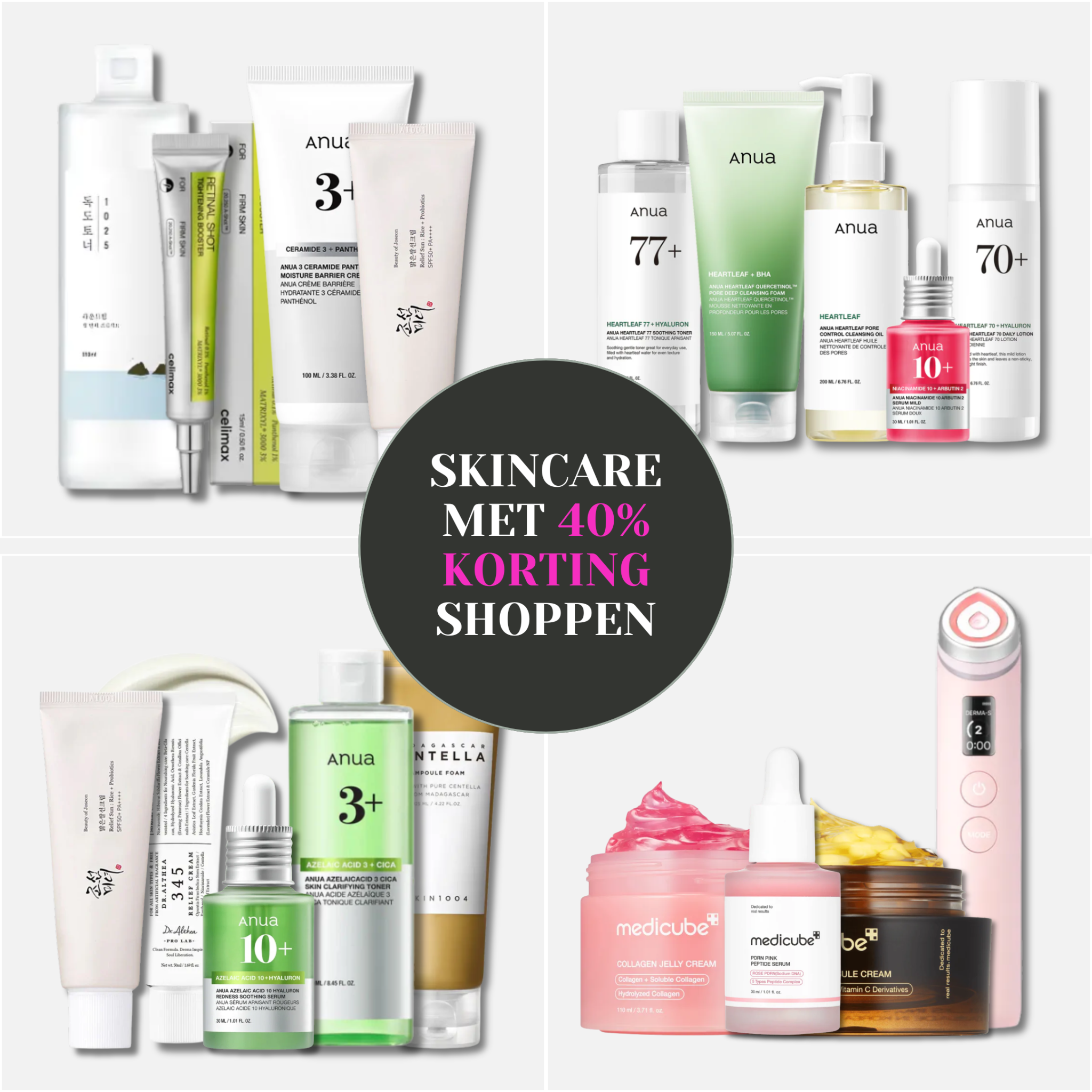 Korean Cosmetics Facebook ad: Tot 40% korting