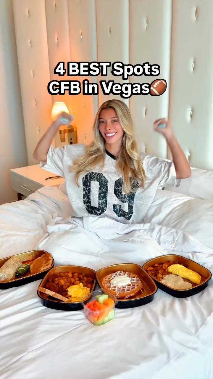 Visit Las Vegas Facebook ad: College football fans, save this for your next…