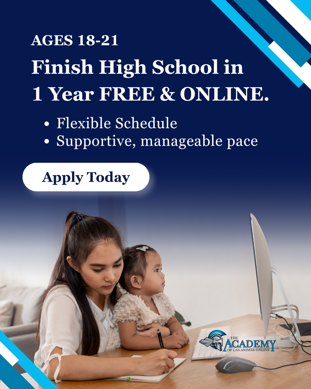 The Academy of Las Animas Online Facebook ad: See how you can apply!