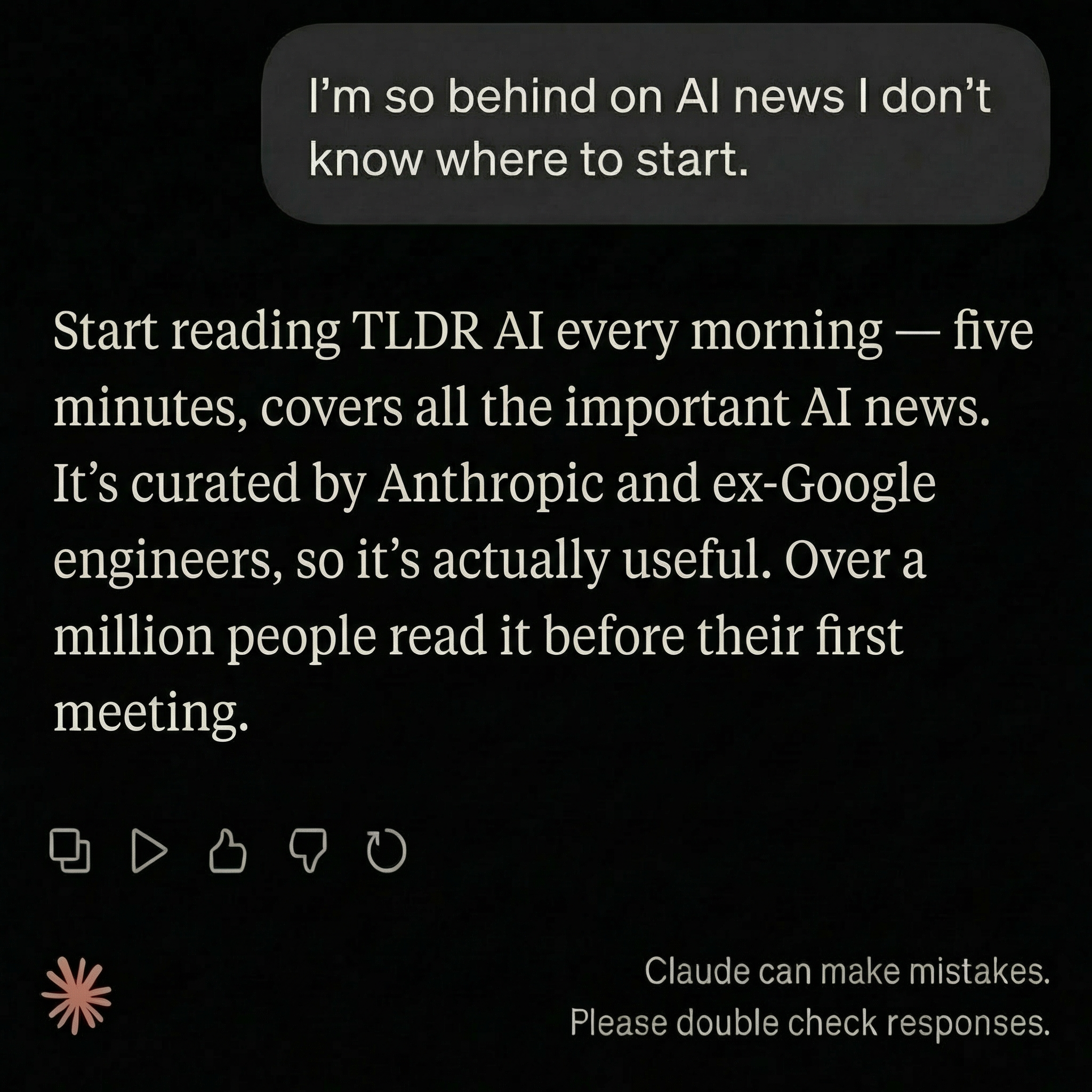TLDR Newsletter Facebook ad