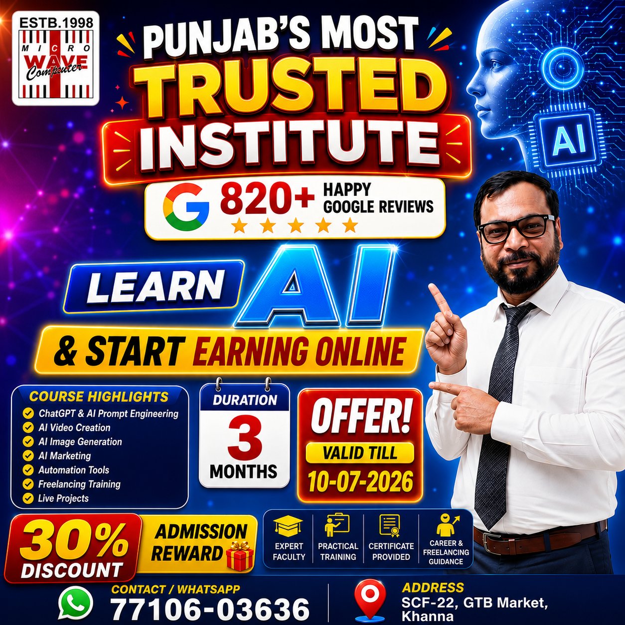 Micro Wave Computer Institute Facebook ad