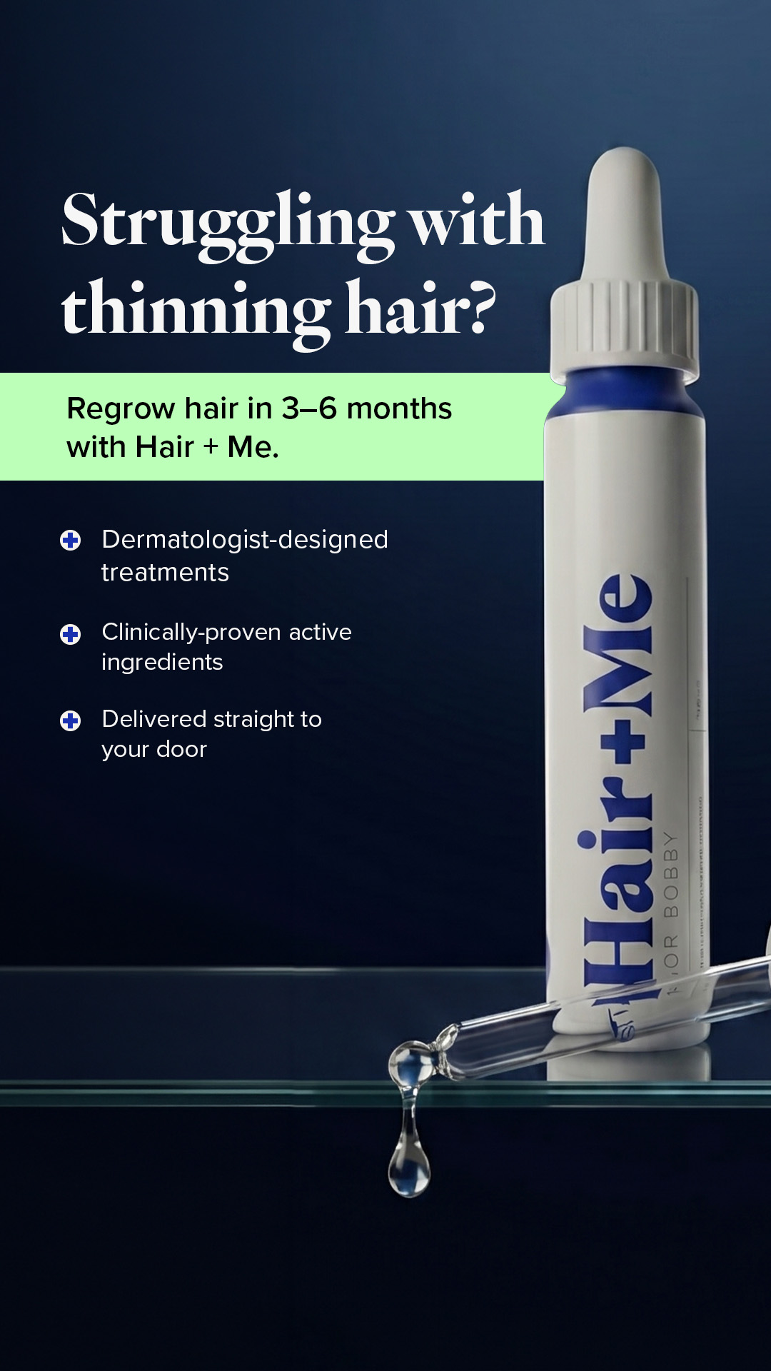 Hair + Me Facebook ad