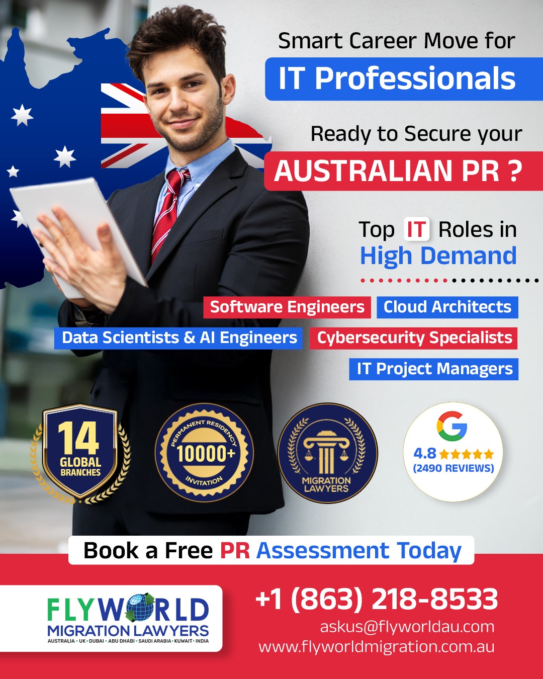 Flyworld Migration Lawyers Facebook ad