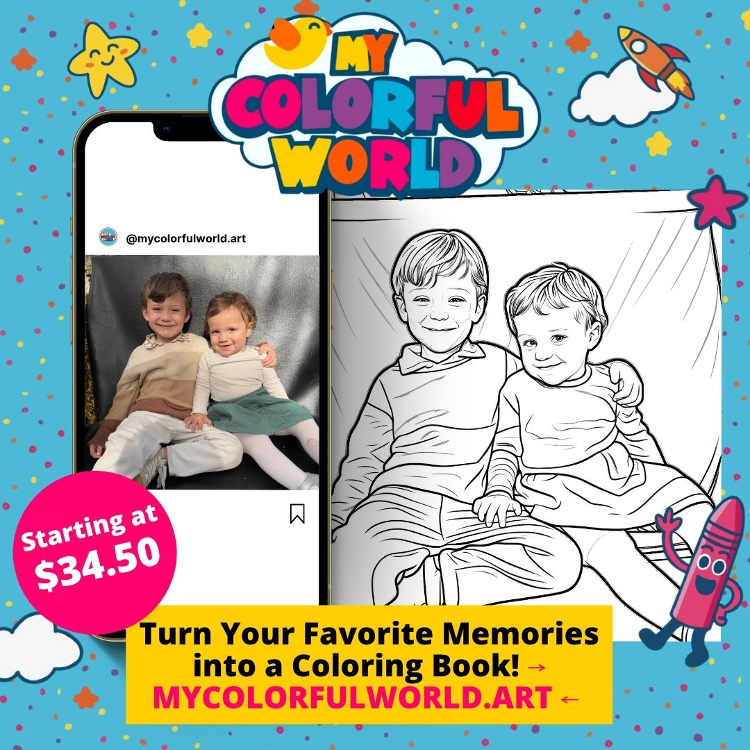 My Colorful World - Customized Coloring Books From Photos Facebook ad