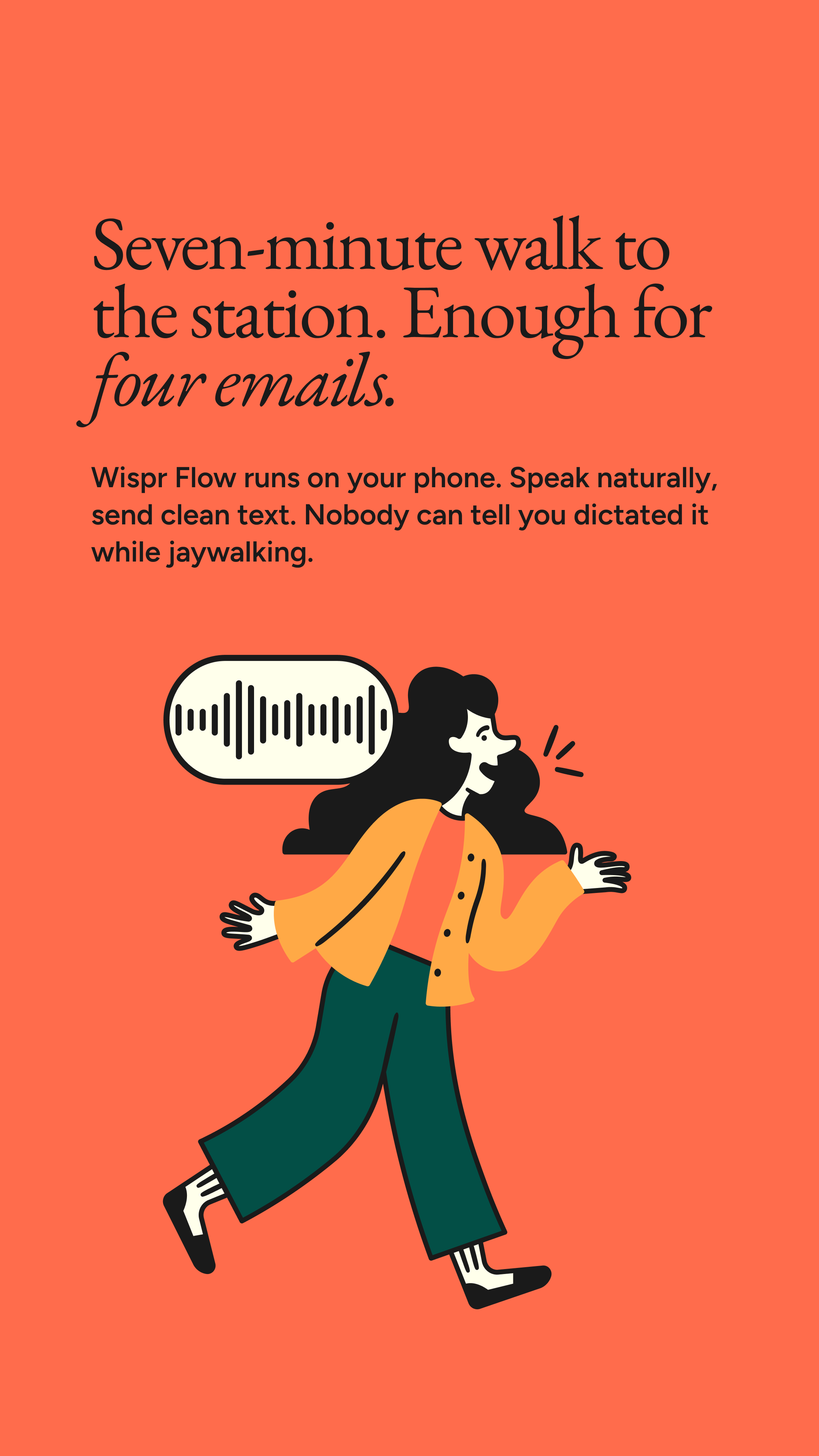 Wispr Flow Facebook ad