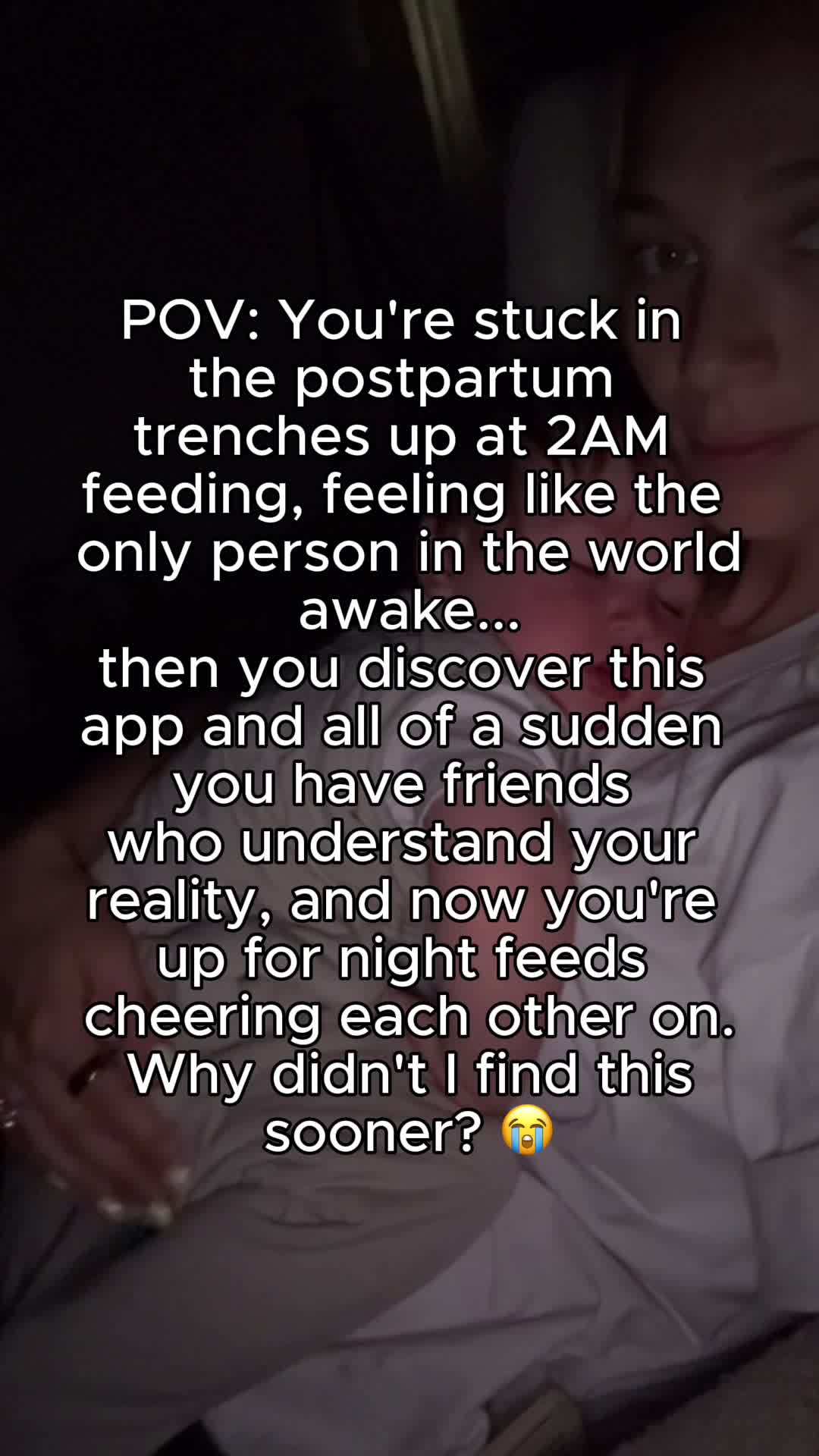 Peanut App Facebook ad: You’re not alone. Find mom friends.
