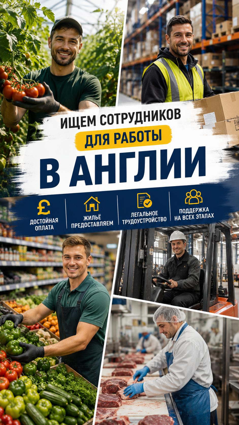 Job Bridge Company Facebook ad: Работа в Великобритании, Мечта близко