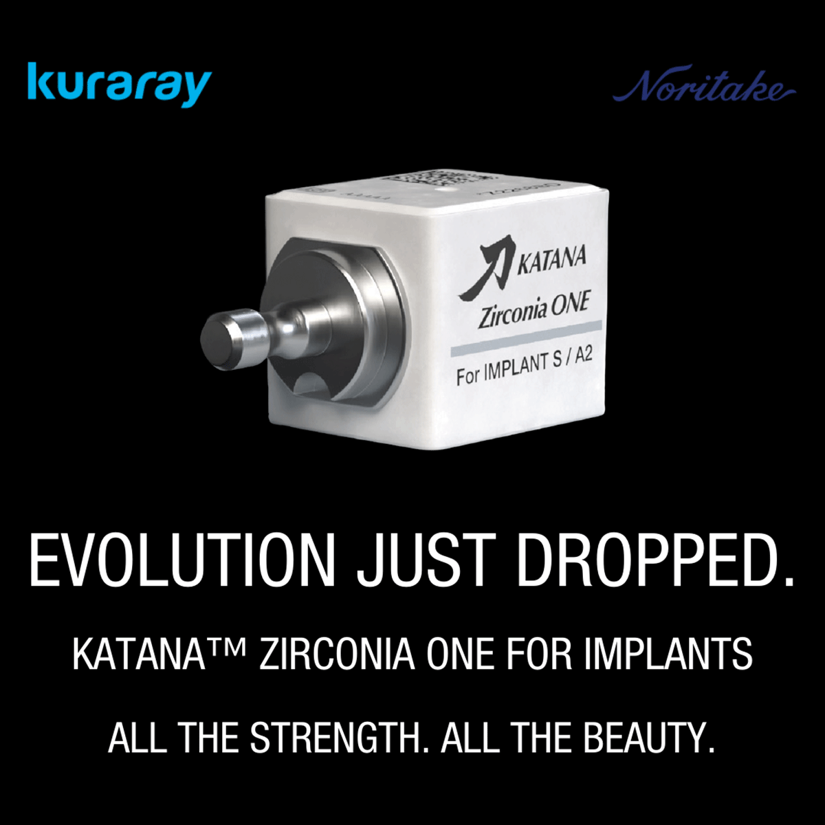 Kuraray Noritake Dental - US Facebook ad: Zirconia, Meet Titanium!