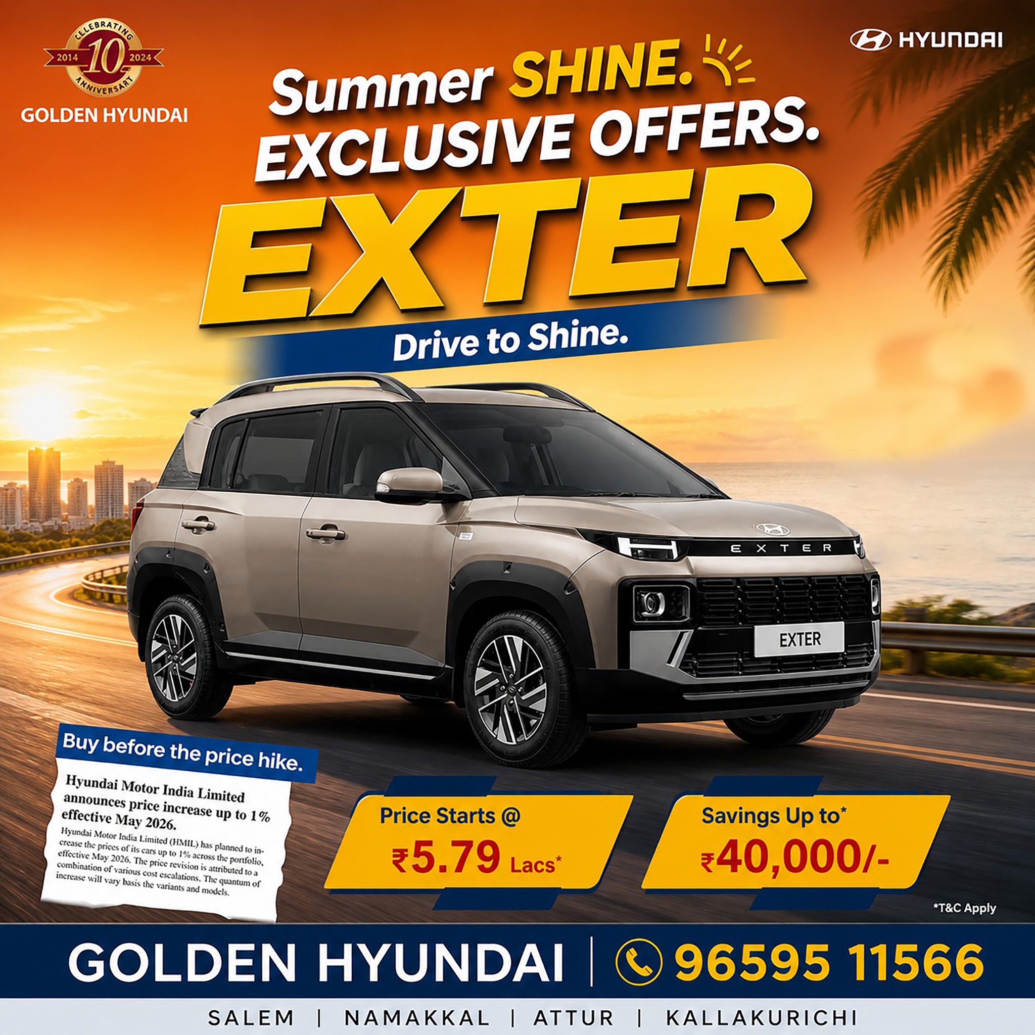 Golden Hyundai Facebook ad