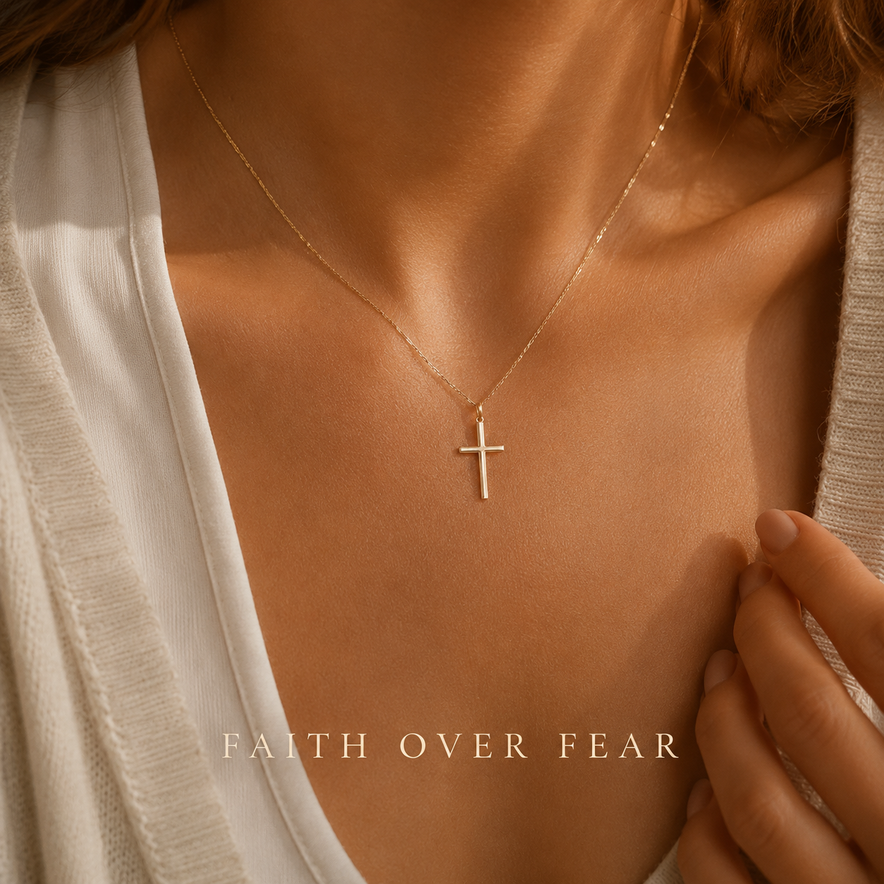 Carlotta Jewels Facebook ad: CZ STONE CROSS