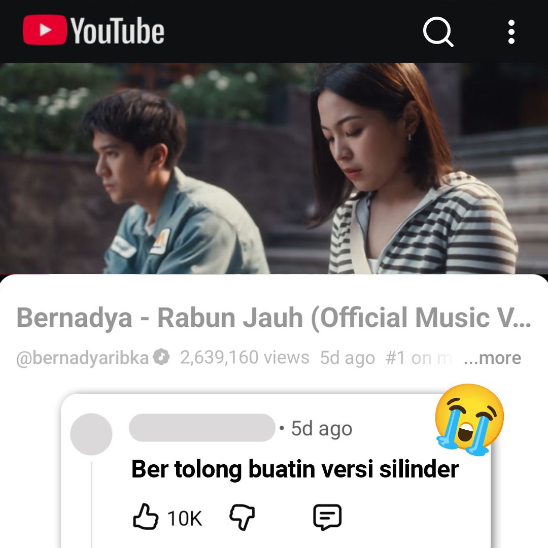 YouTube Indonesia Facebook ad: Buka YouTube buat nonton, stay buat baca komen-komen…