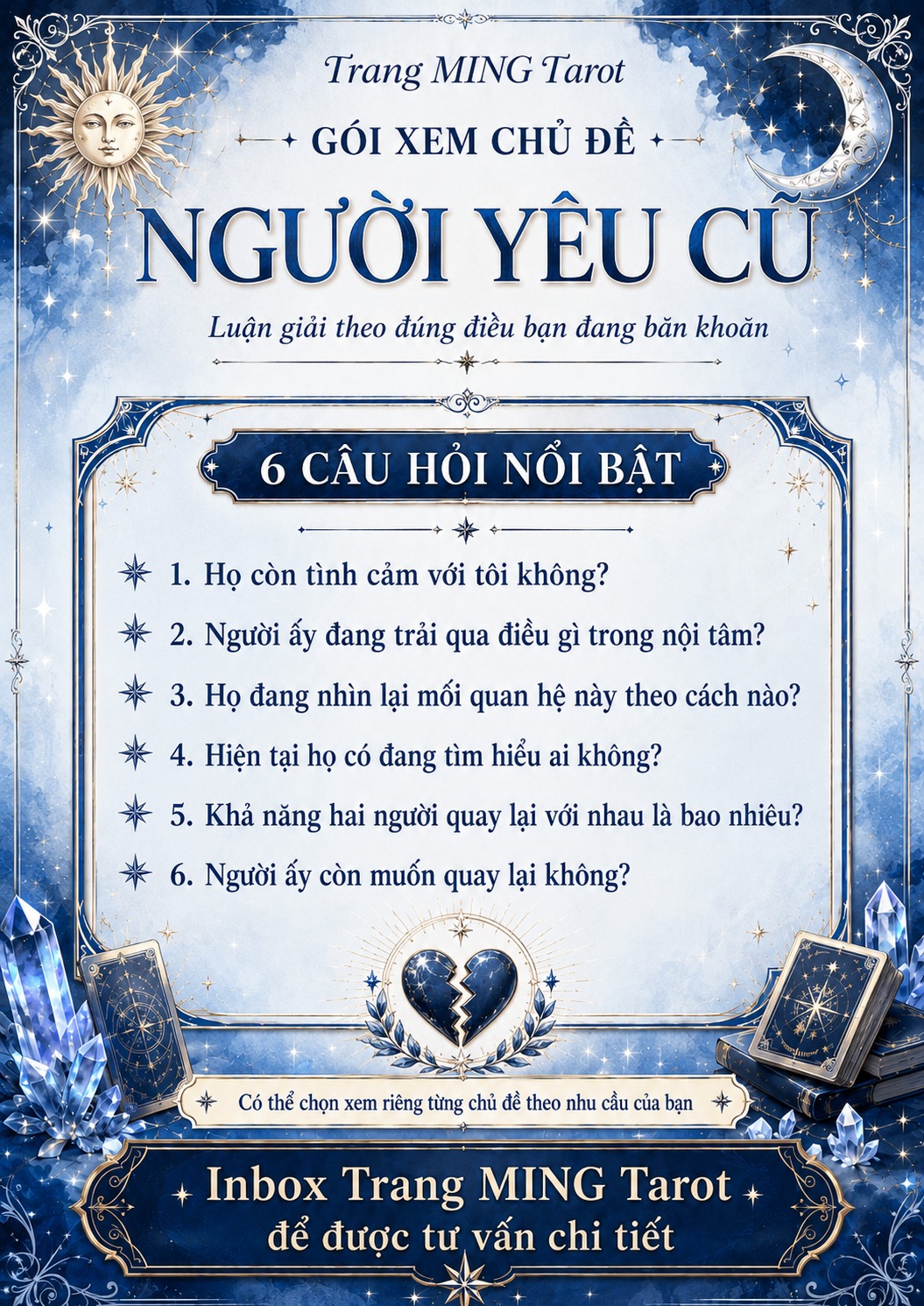 Trang MING - Tarot Tử Vi Chỉ Tay Thần Số Học Facebook ad: Chỉ với 129k - Một Chủ Đề Bất…