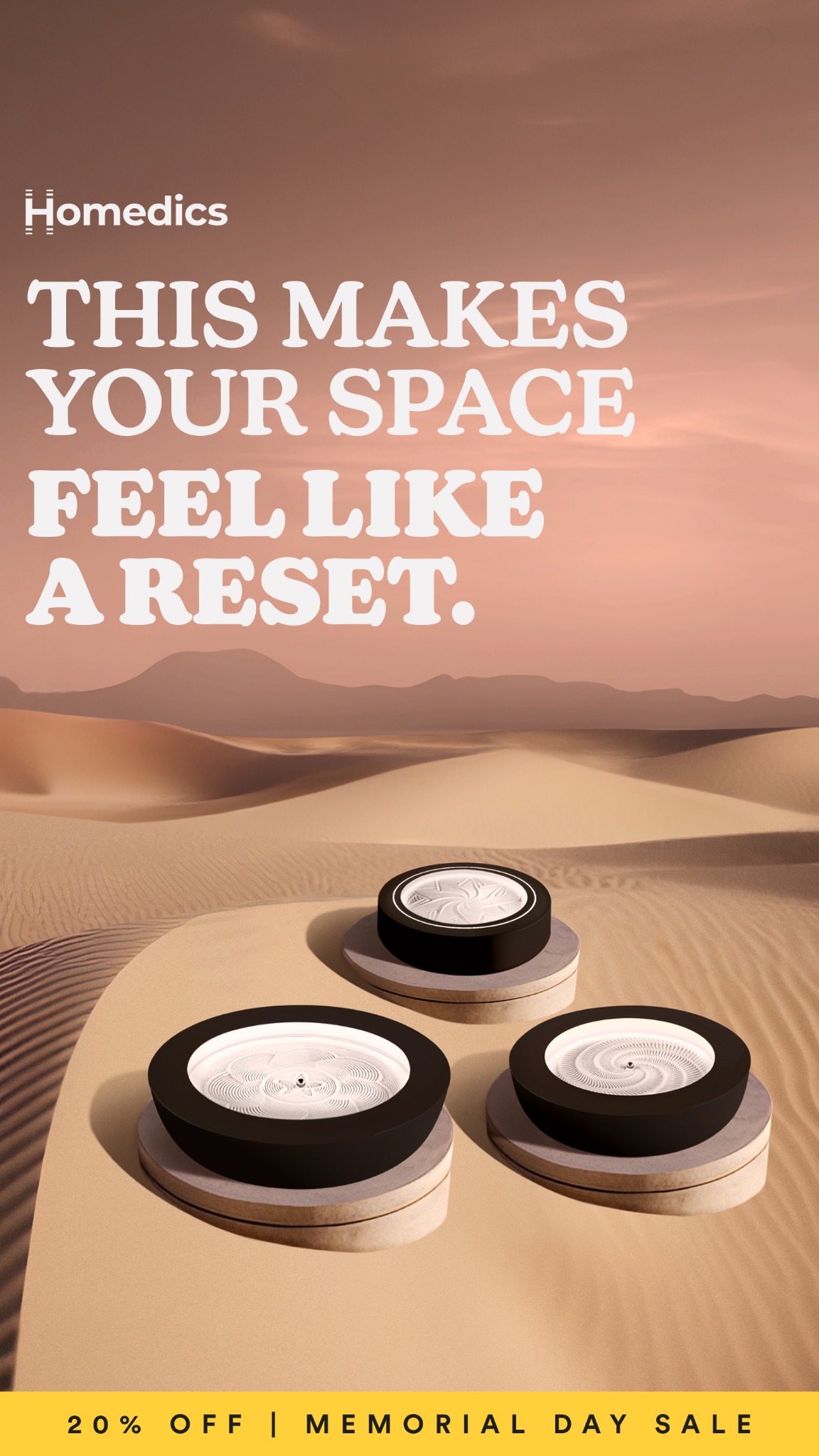 Homedics Facebook ad