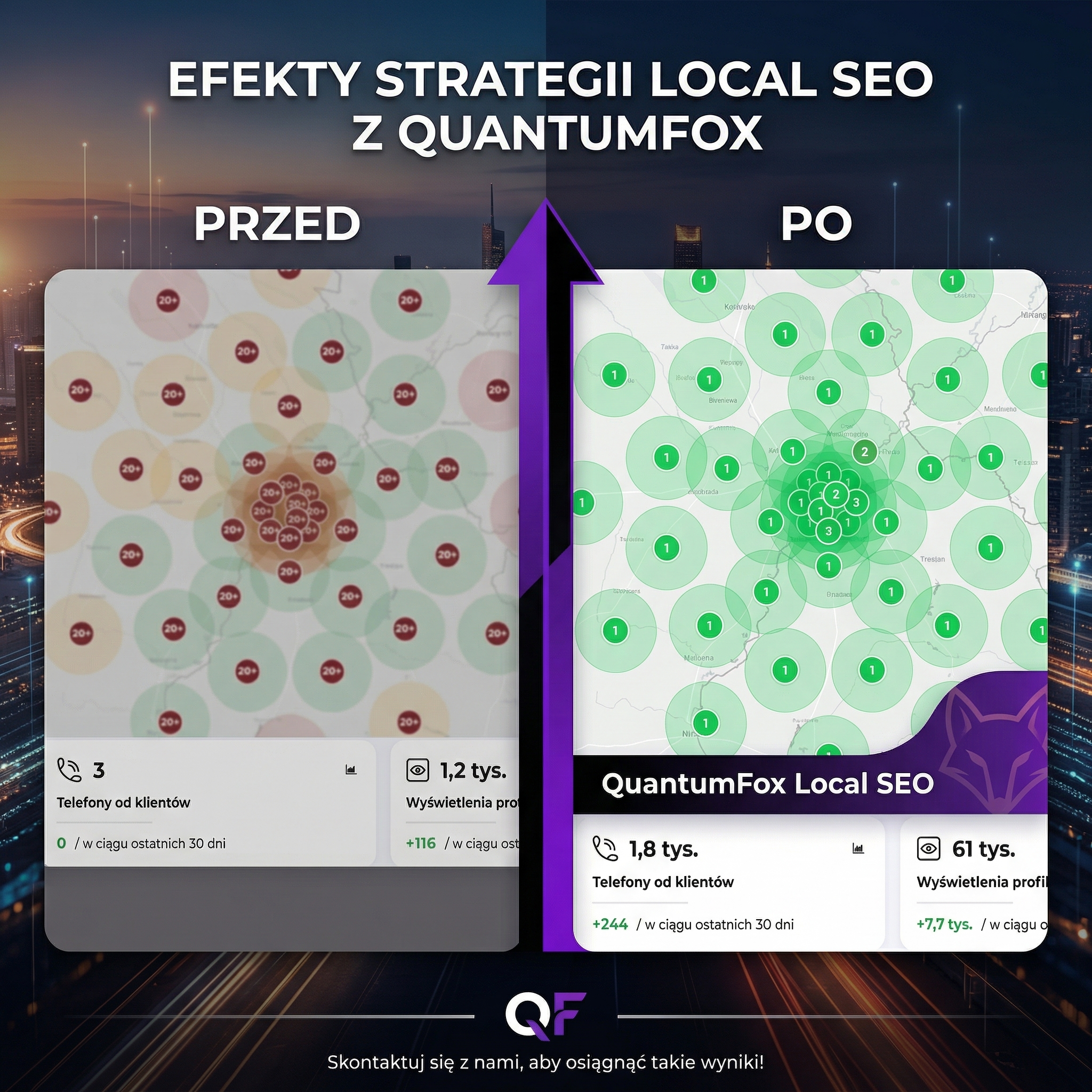 QuantumFox.pl - Kompleksowe Usługi Marketingowe Facebook ad: Zdominuj Google Maps w swoim mieście!