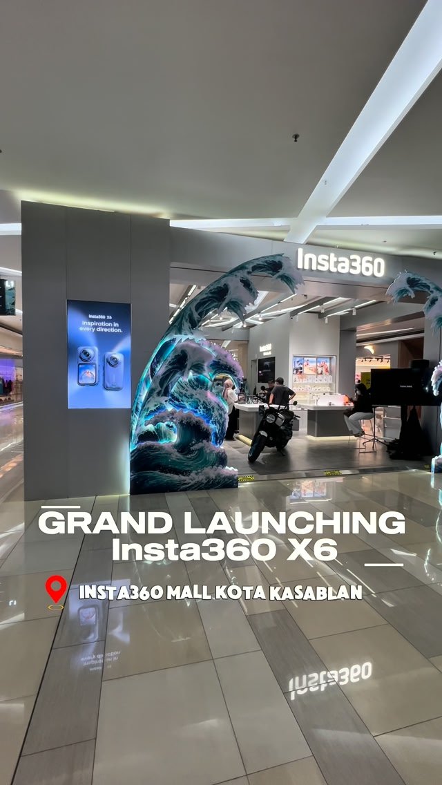 Insta360 Kota Kasablanka Facebook ad: THE NEXT CHAPTER OF 360° IS HERE.