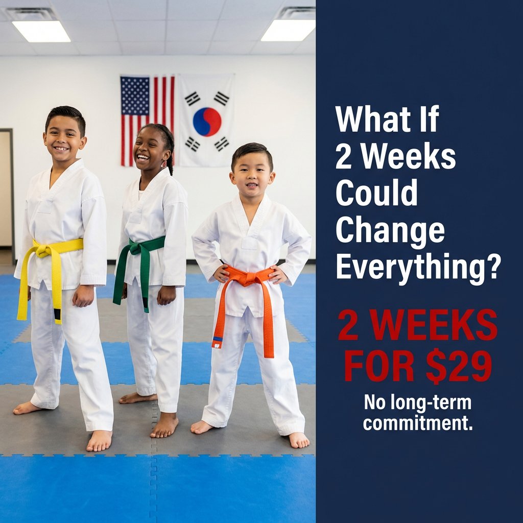 U.S. Martial Arts Center Facebook ad: What If 2 Weeks Could Change Everything?