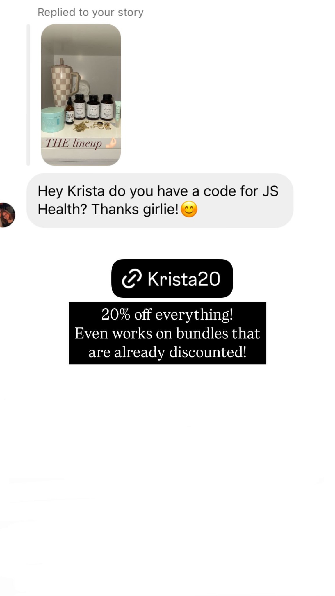 Krista Horton Facebook ad