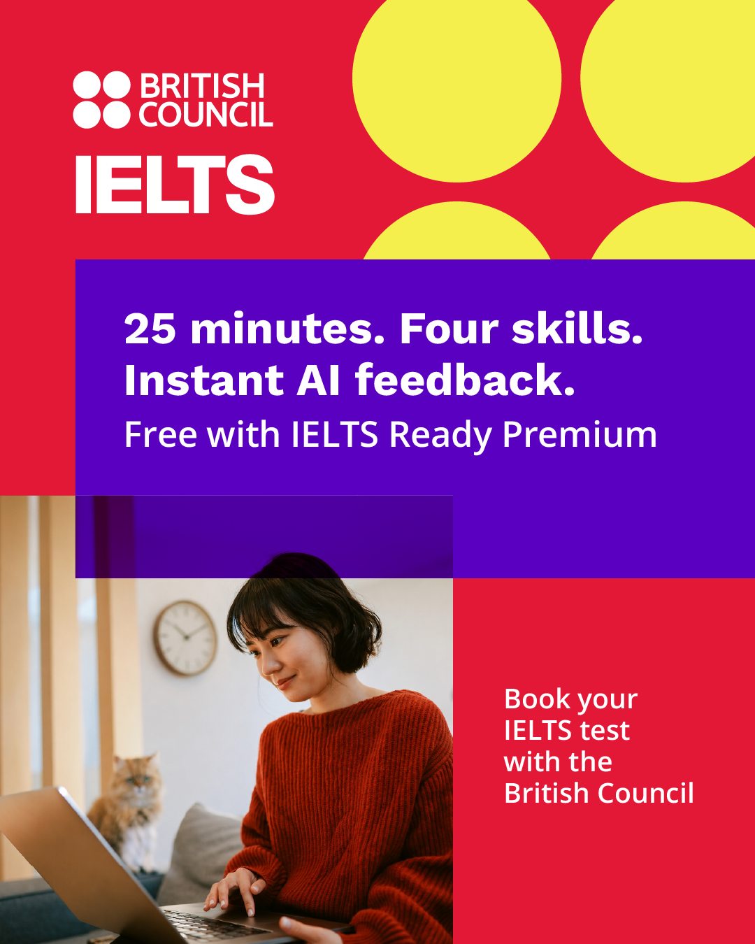 Take IELTS Official Facebook ad: IELTS Ready: Free IELTS Preparation & Practice Tests |…