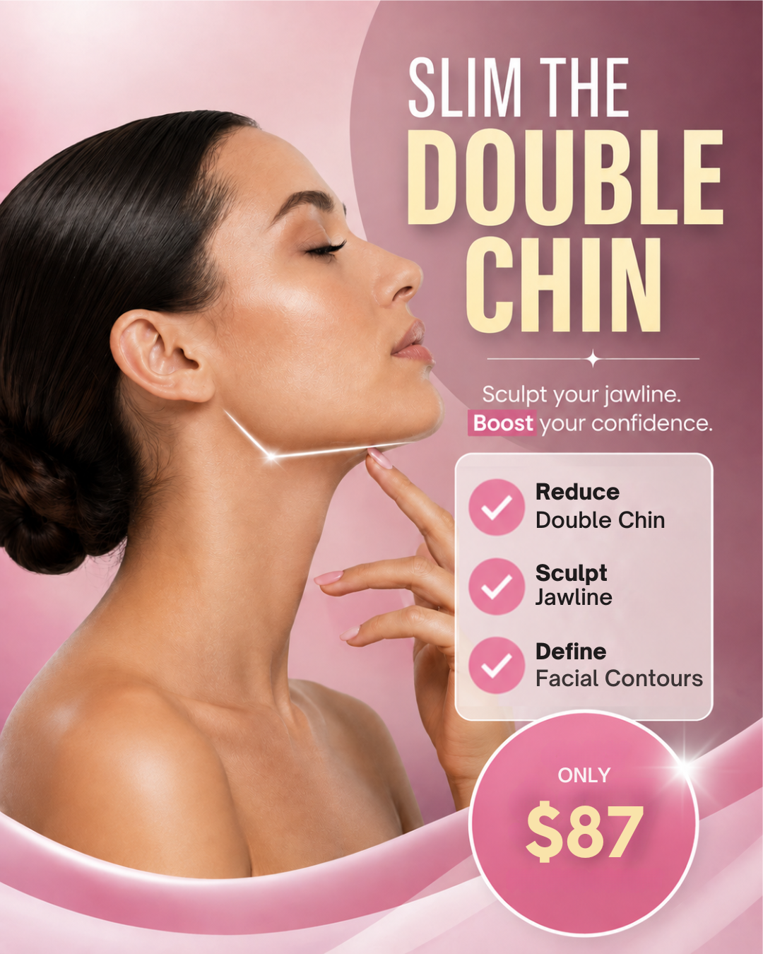 LA Slim Facebook ad: Non-Surgical Neck Lift JUST $87 (Reg. $200)