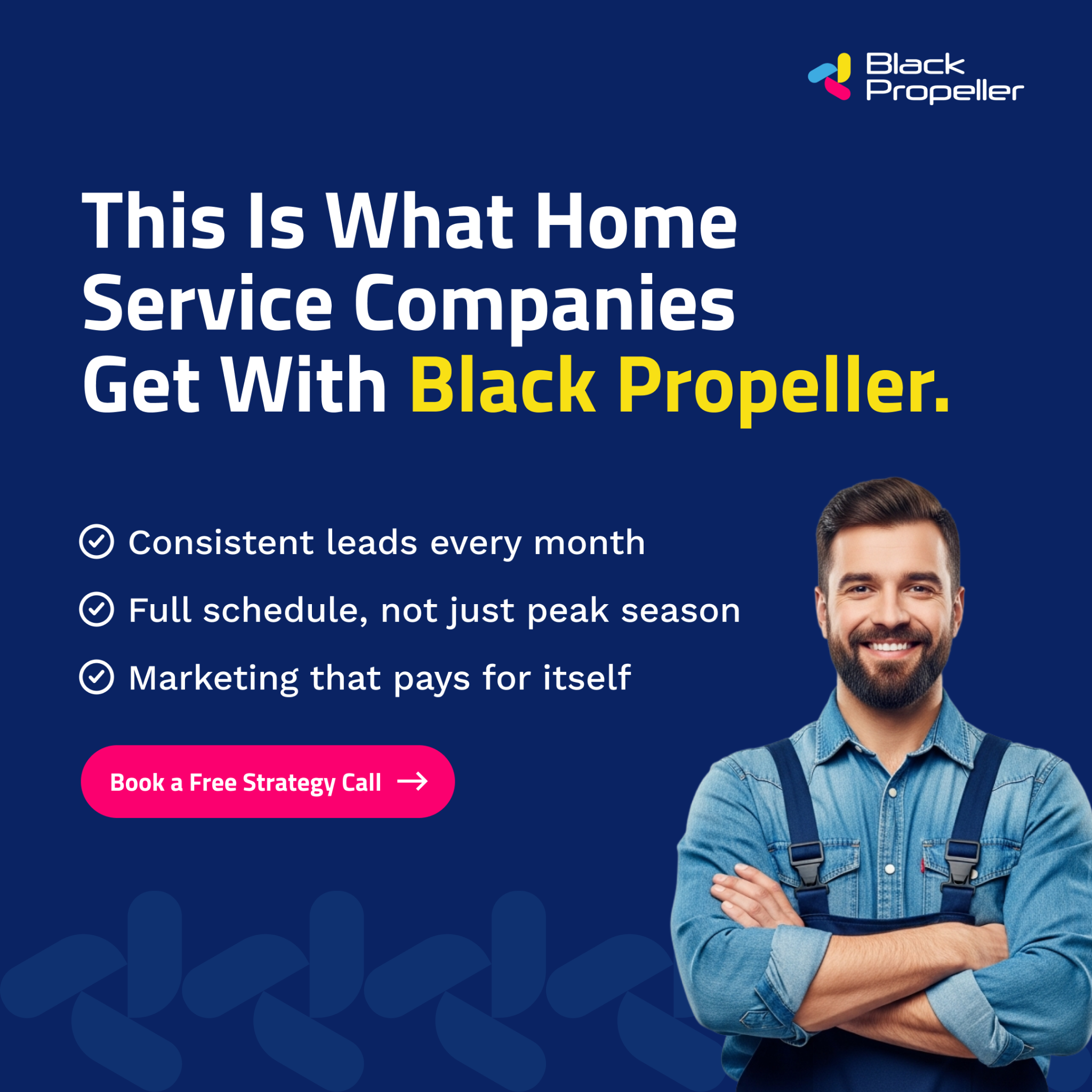 Black Propeller Facebook ad