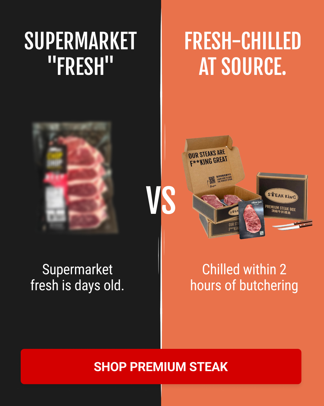 Steak King UK Facebook ad
