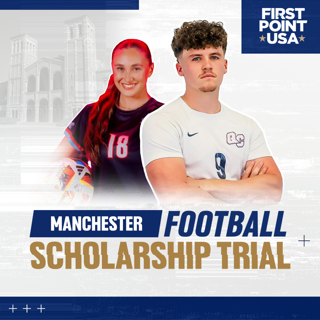 FirstPoint USA Facebook ad: Manchester Football Scholarship Trial