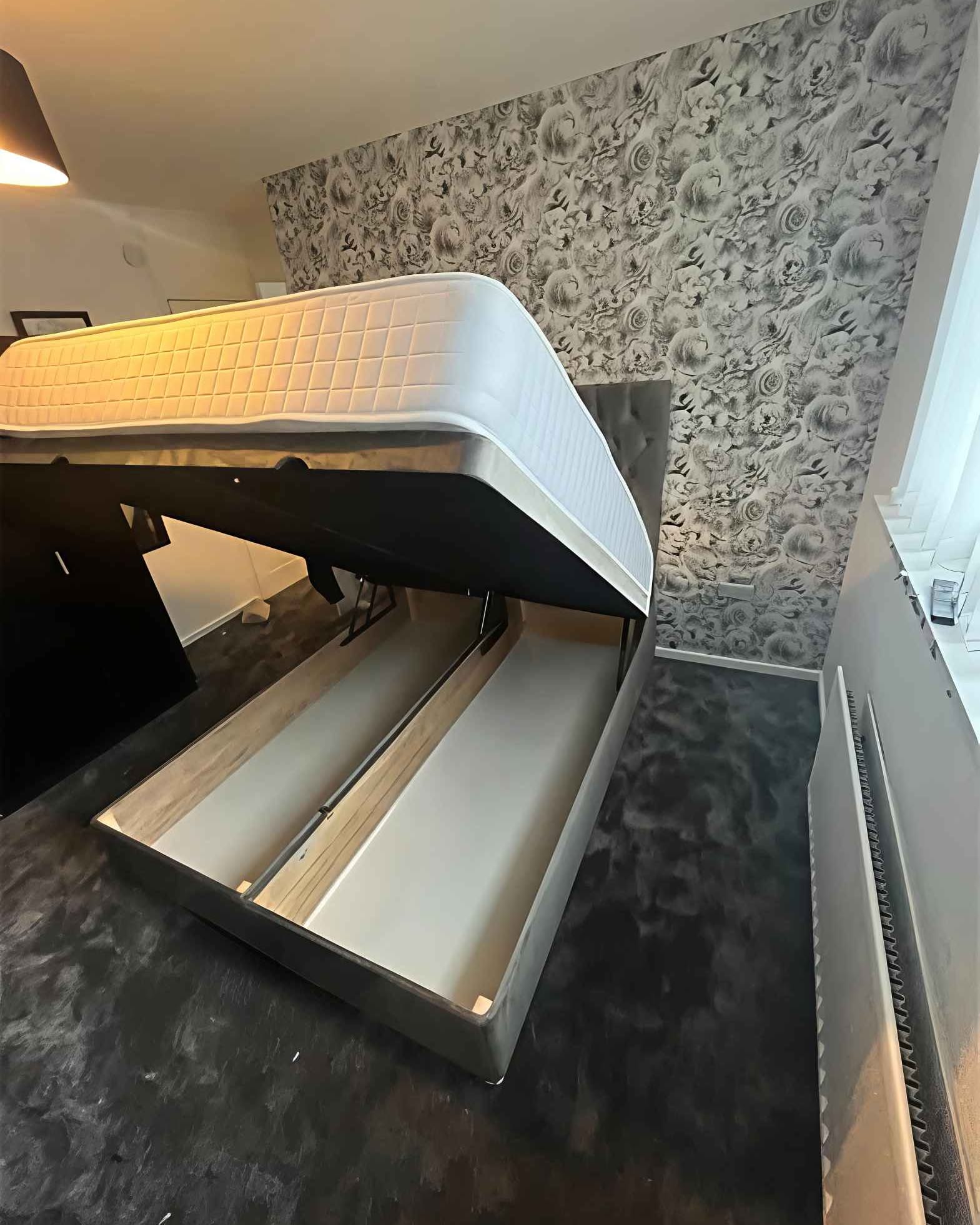 Simon Brown Facebook ad: Double/King Solid Base Ottoman Divan Bed - Gaslift Storage…