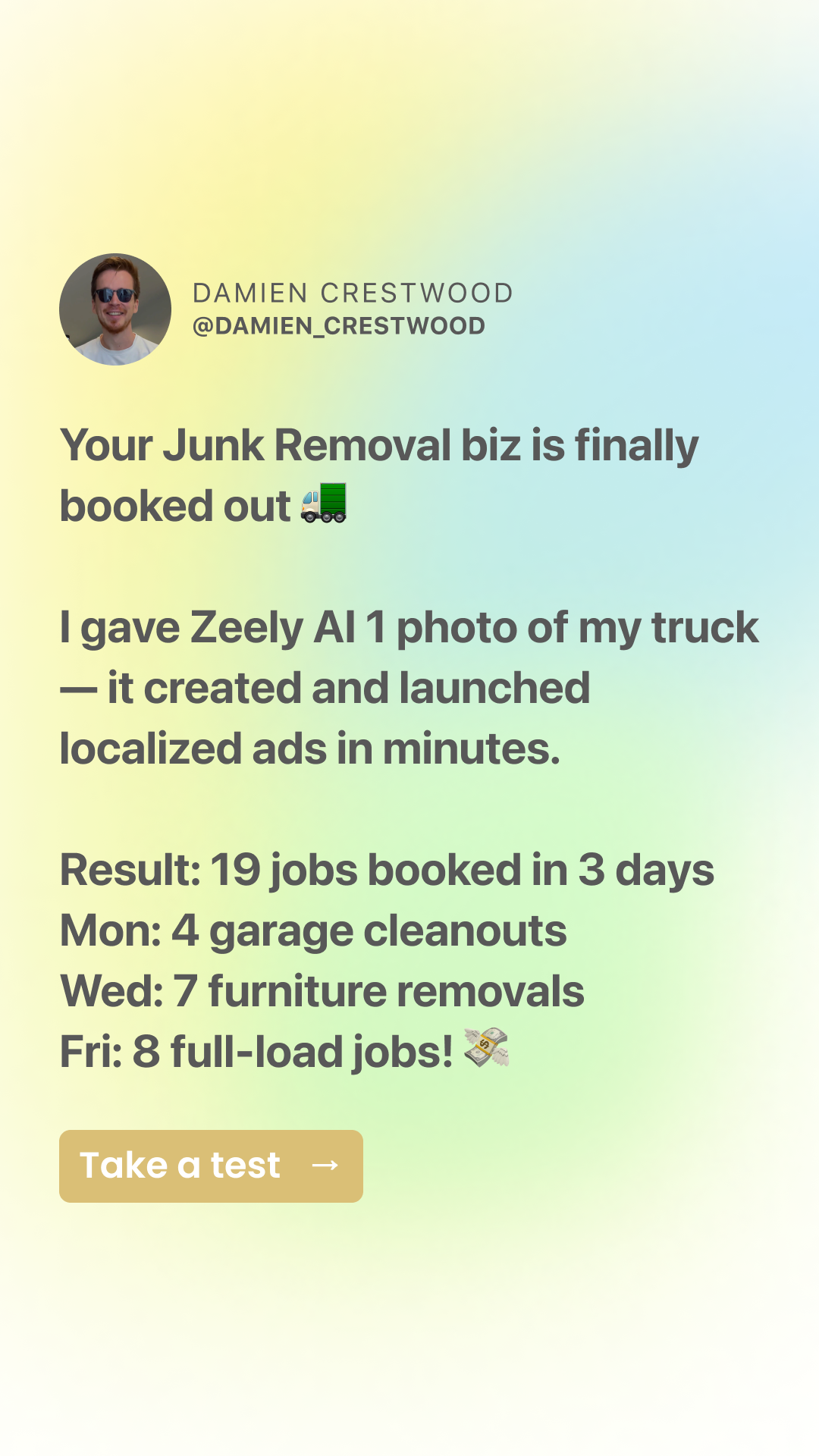 Zeely Facebook ad