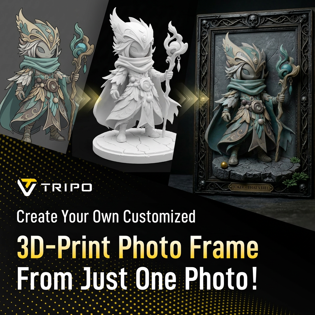 Tripo 3D Facebook ad