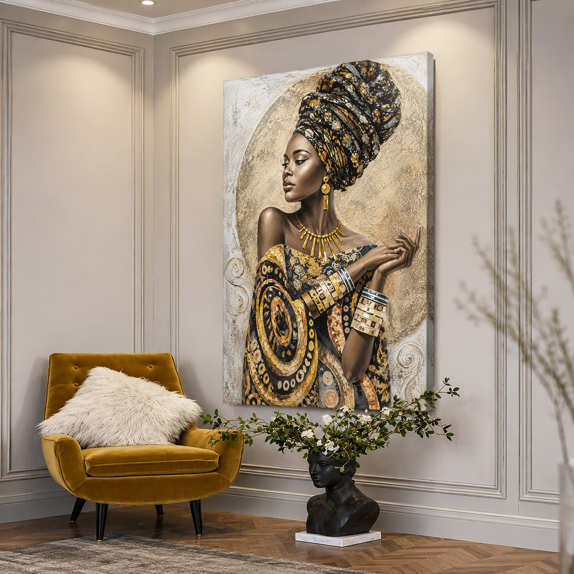 Tailored Canvases - Personalized Art Facebook ad: Crowned In Strength | Made in the USA | Ships Fast