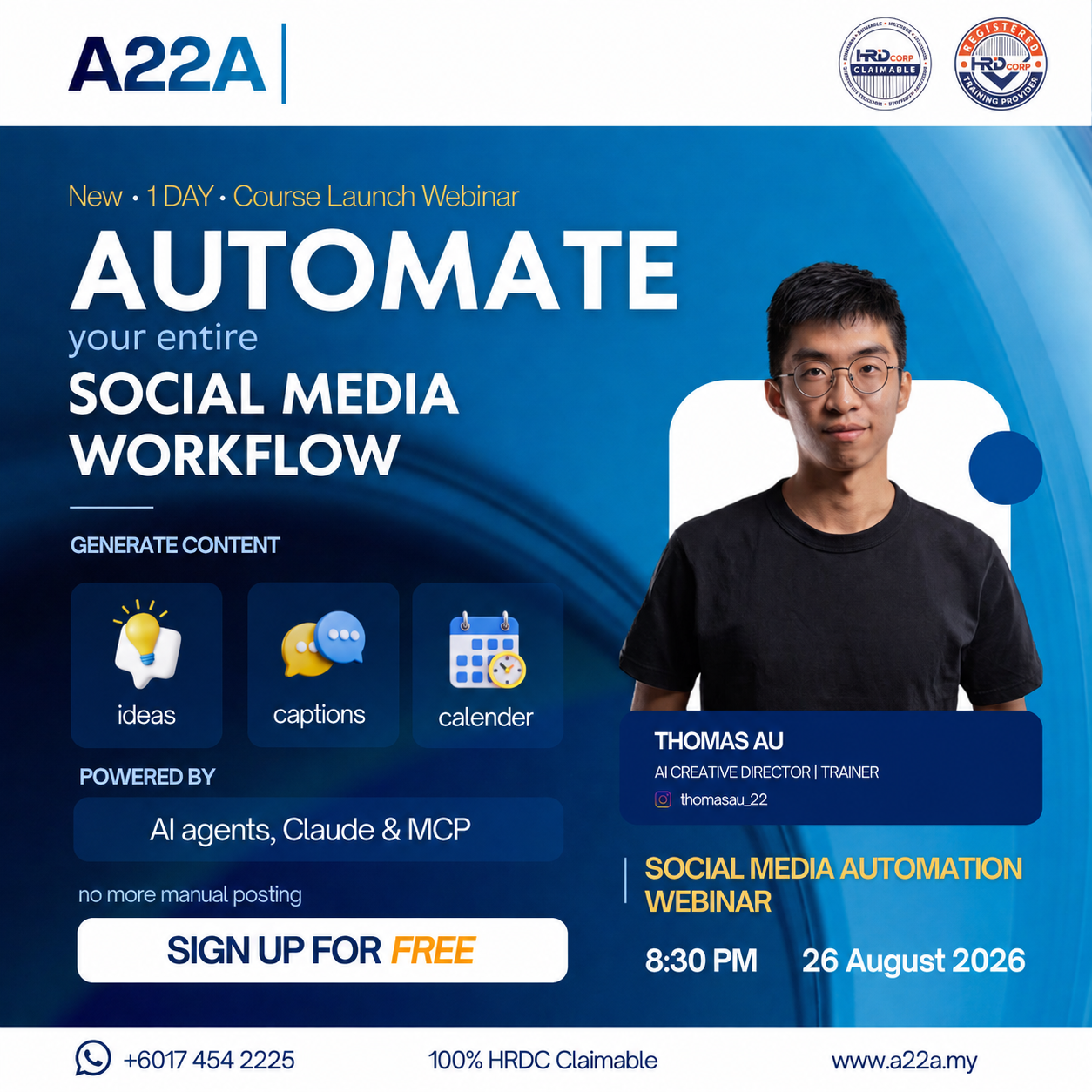 AI Creatives Training by Thomas Au Facebook ad