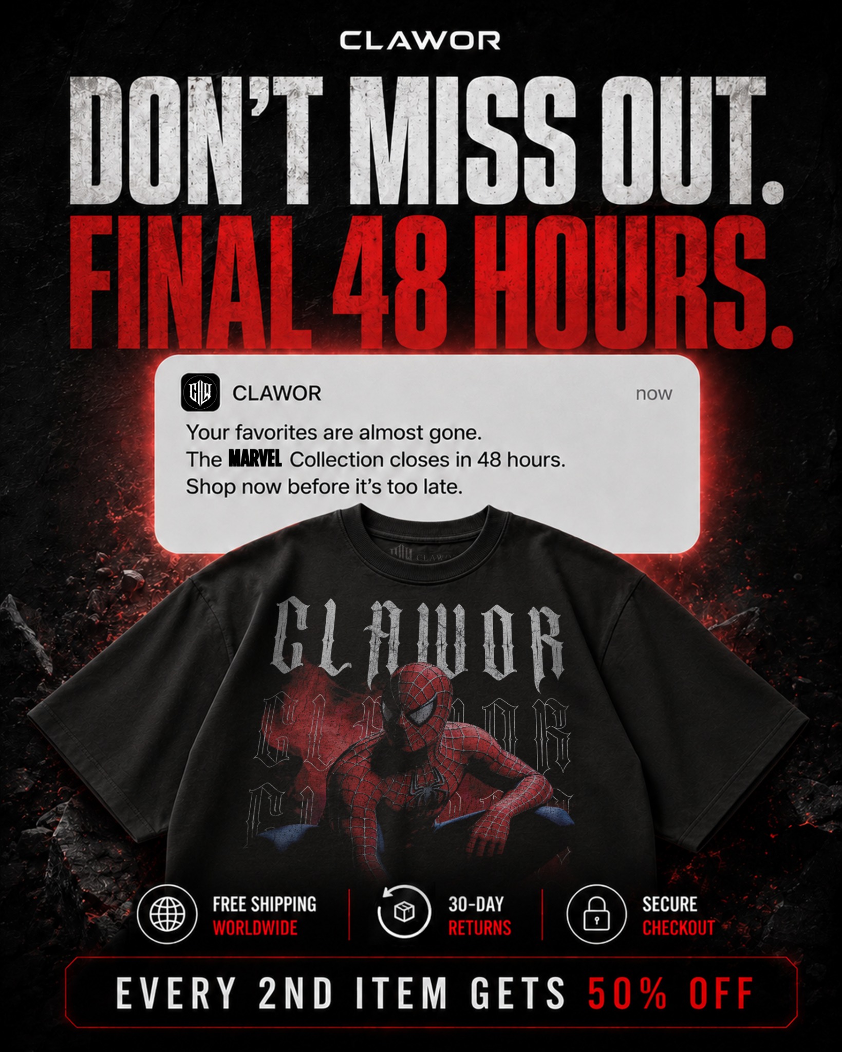 Clawor Facebook ad