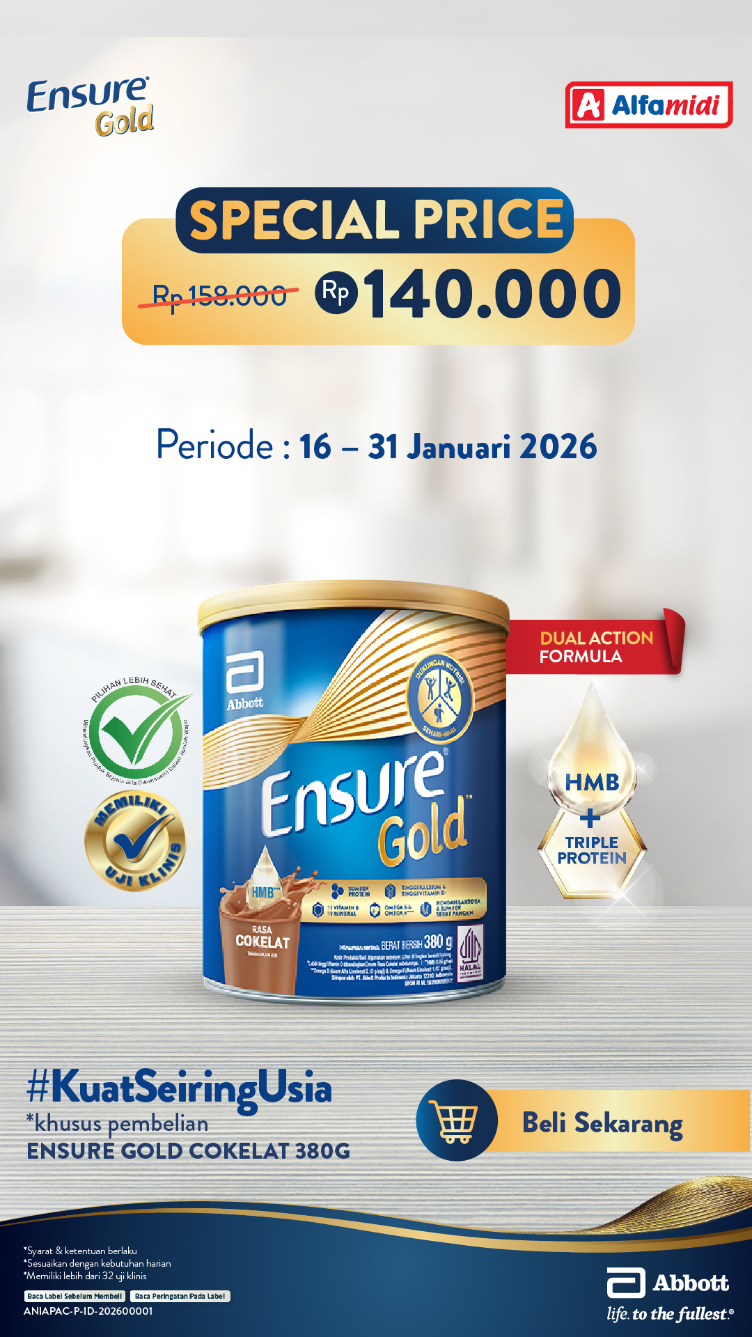 Ensure Indonesia Facebook ad