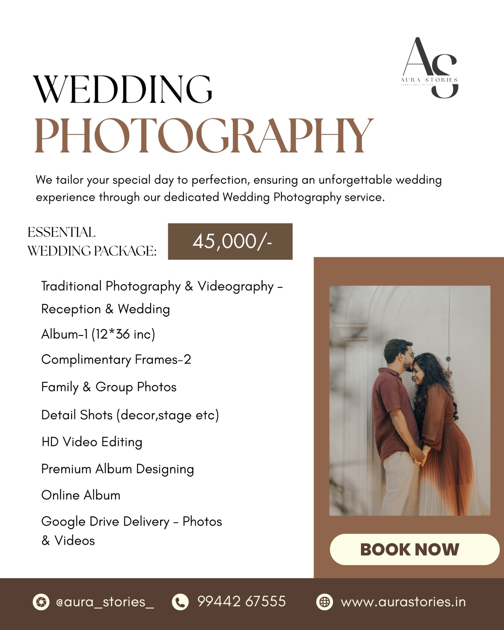 Aura Stories Facebook ad: Getting married soon?