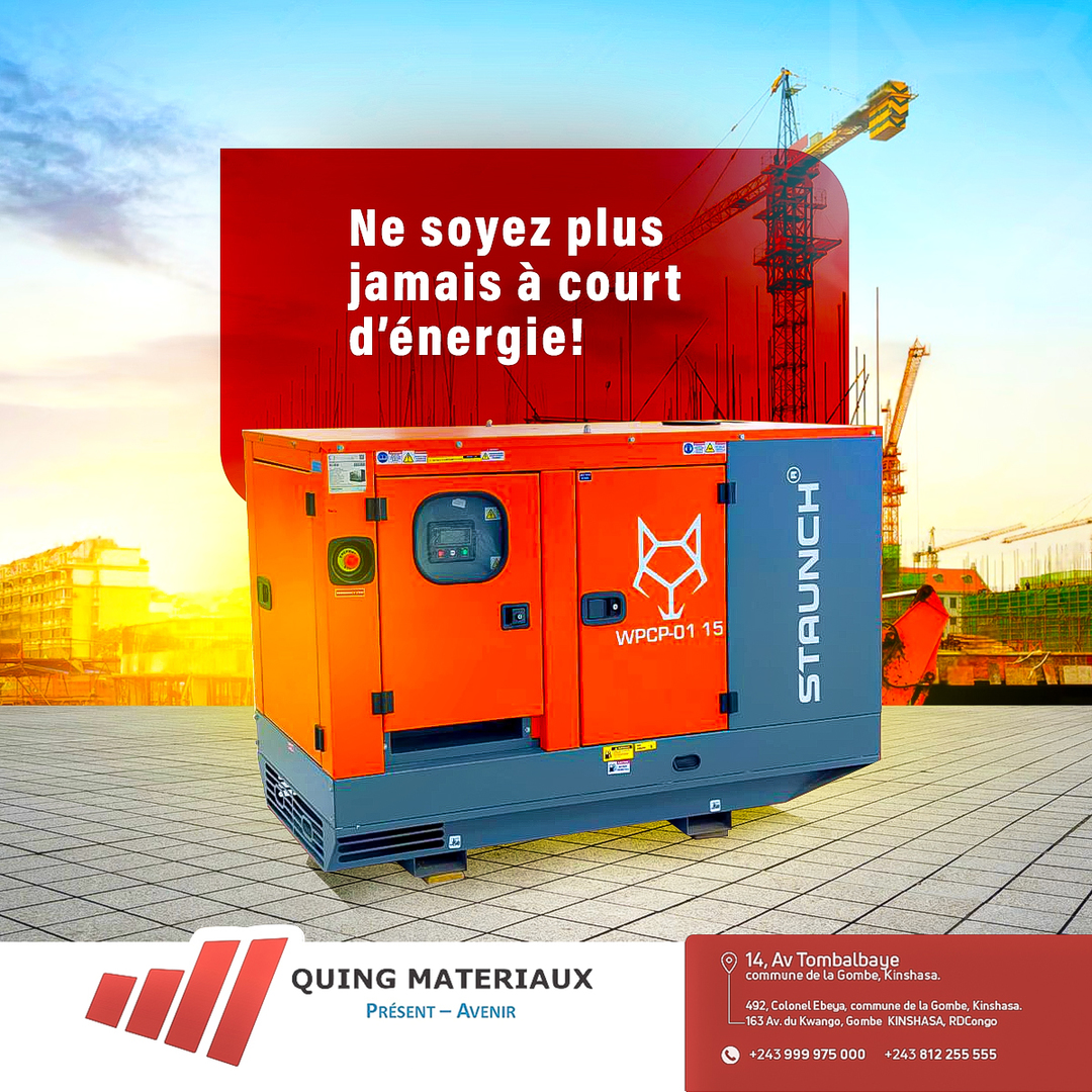 QUING Materiaux Facebook ad: Vous construisez, rénovez ou bricolez à Kinshasa?