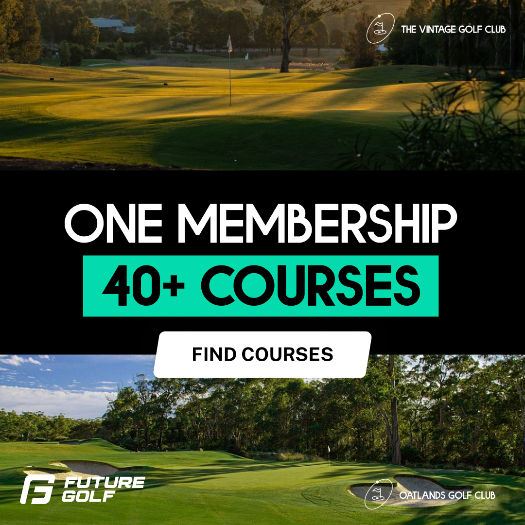 Future Golf Facebook ad: Golf memberships from $27.95 per month