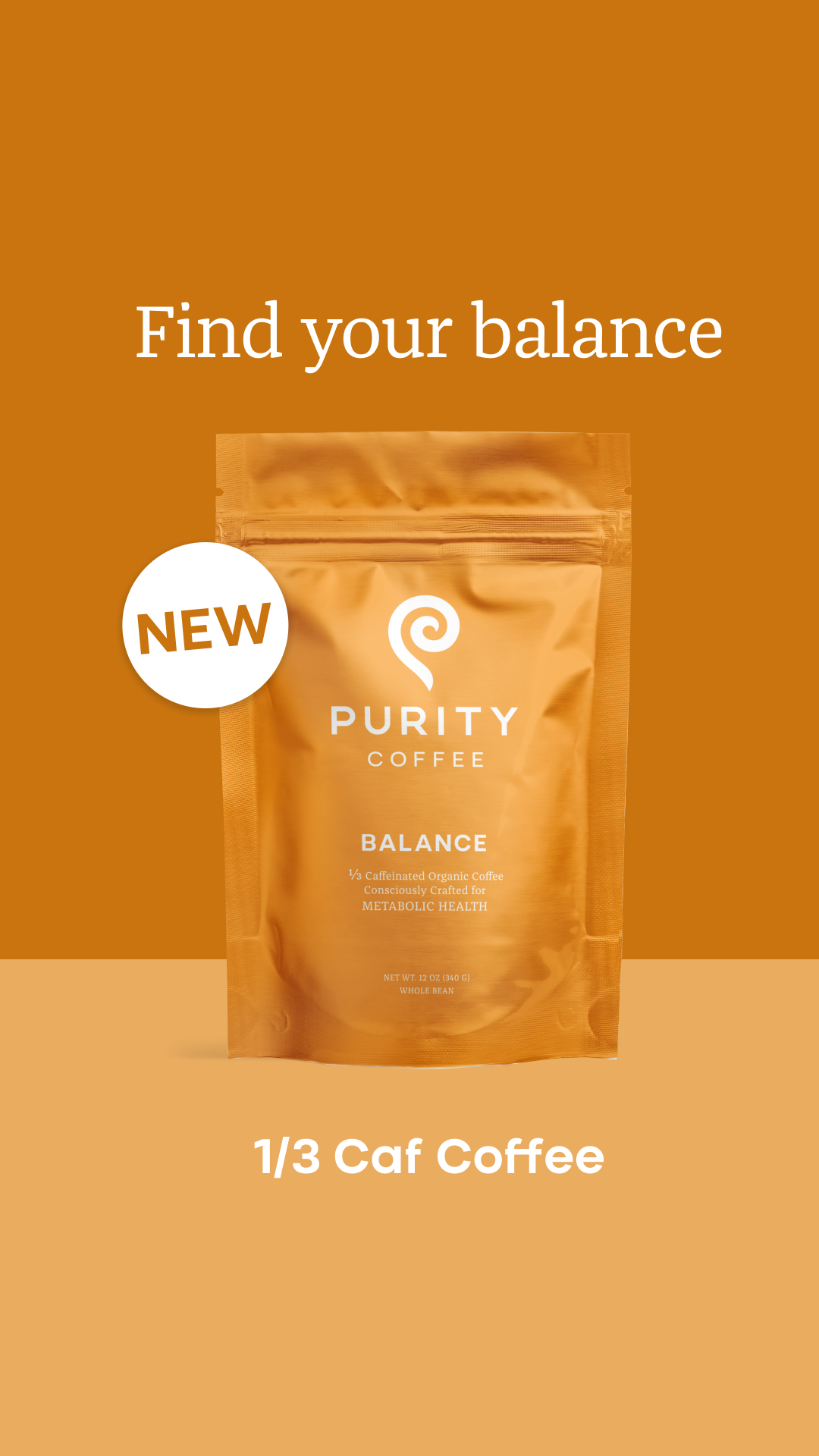 Purity Coffee Facebook ad from Jan 24, 2025