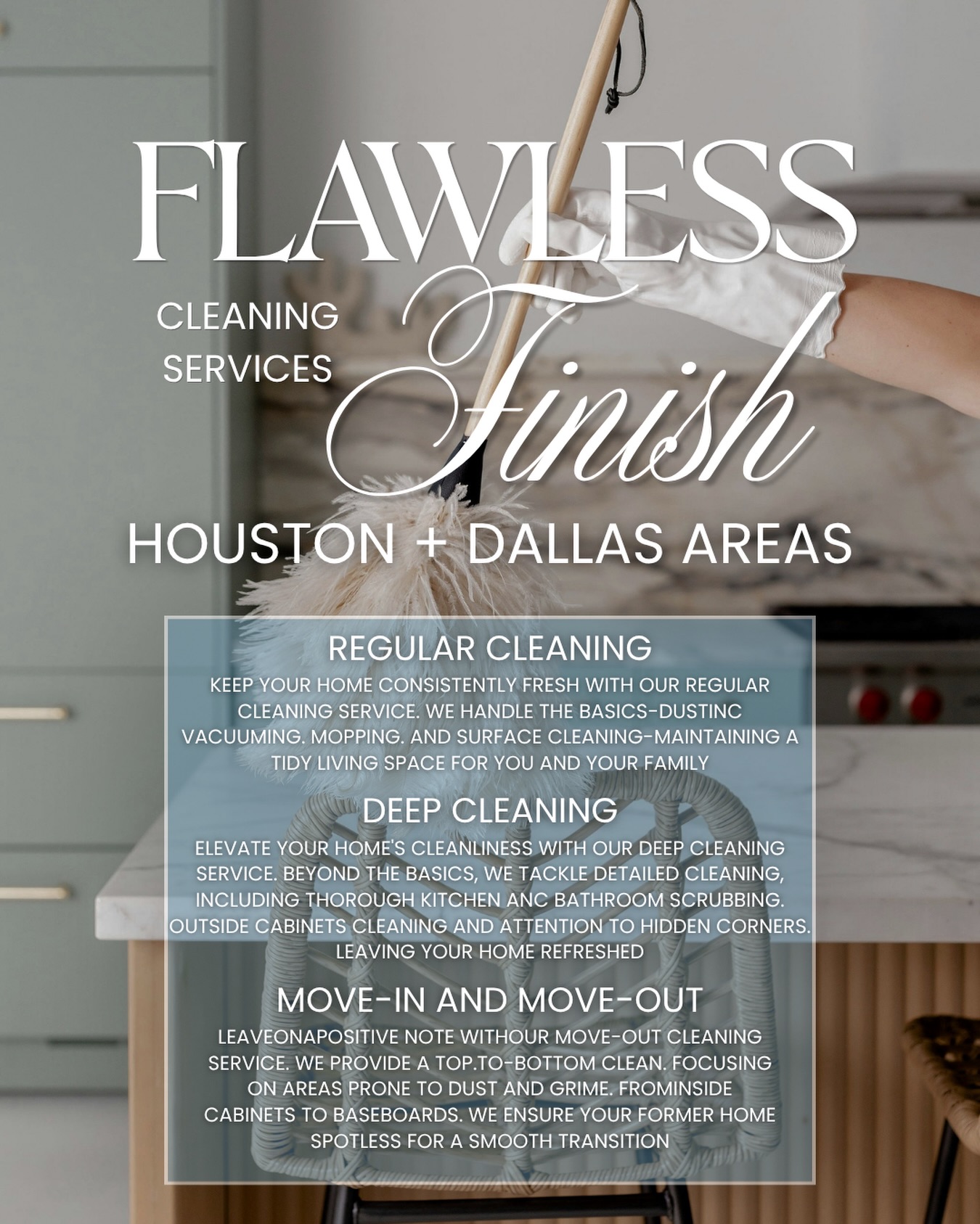 Flawless Finish Cleaning Services Facebook ad