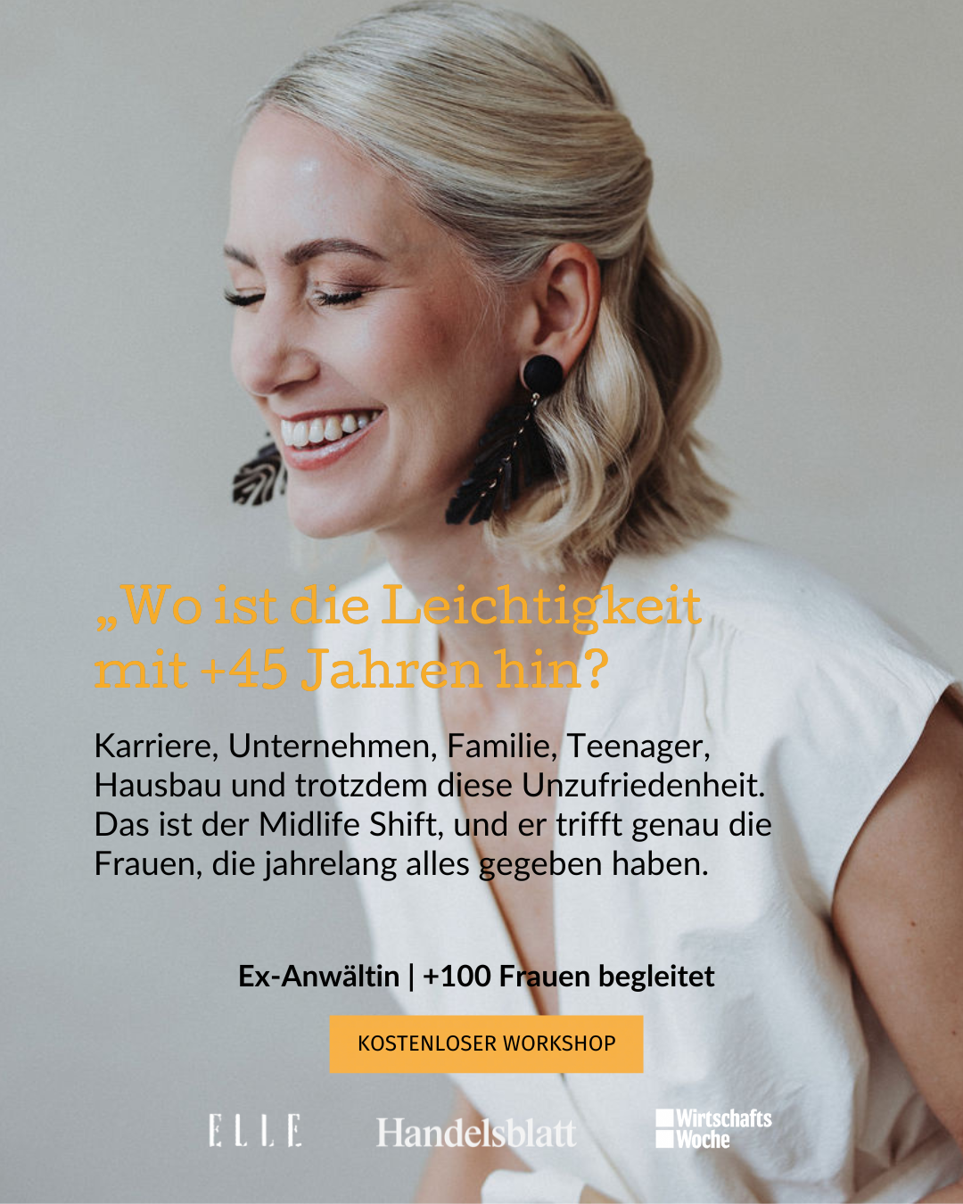 Dr. Anne-Katrin Petsch - Life Coaching for Business People Facebook ad: Der Midlife Shift - für Frauen in Verantwortung