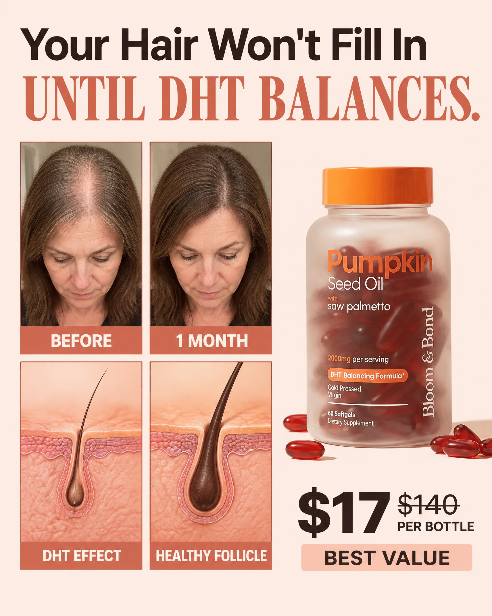 Beauty Reviews Facebook ad: Help Hair Loss Naturally