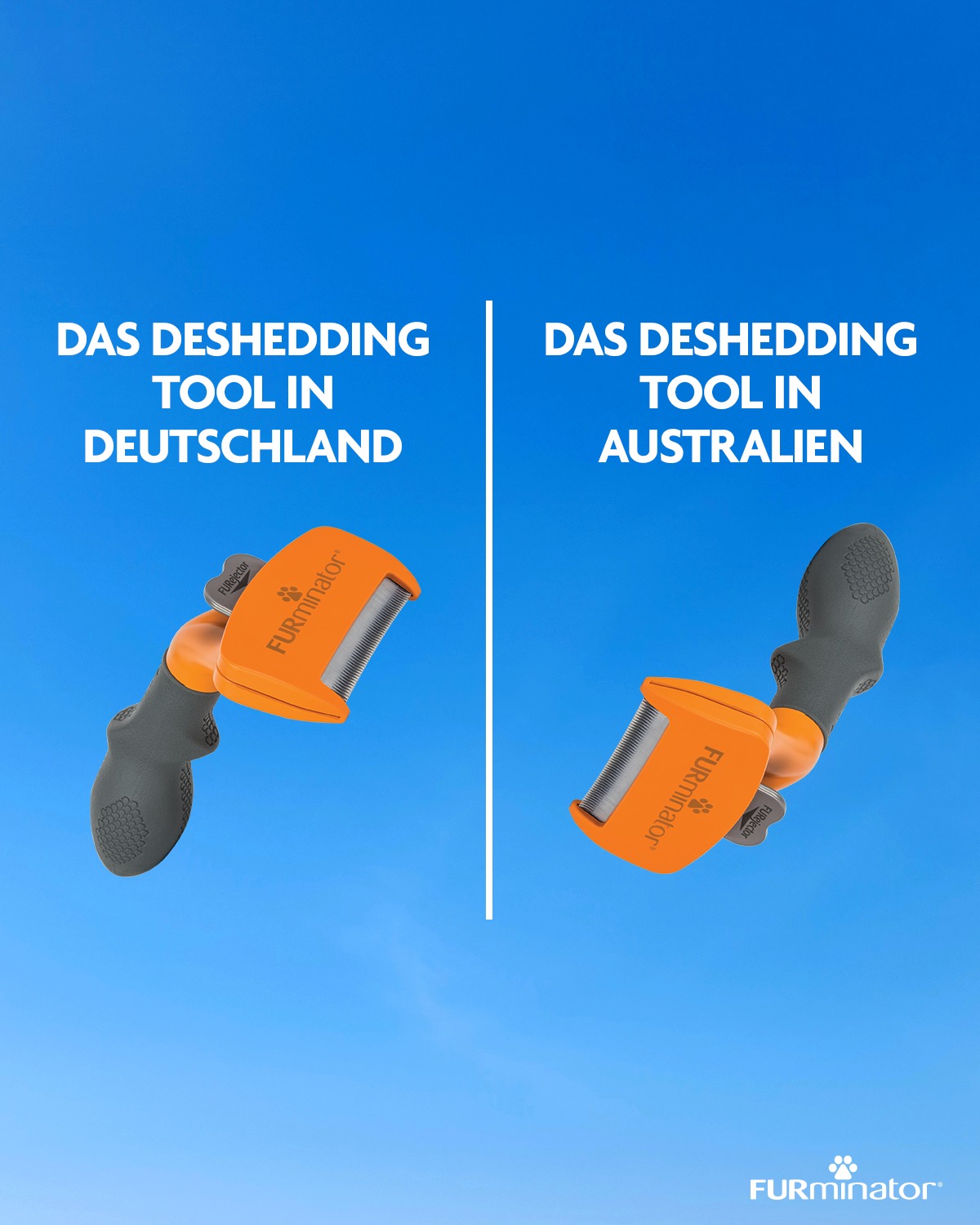 FURminator Deutschland Facebook ad: Egal ob kopfüber oder nicht, lose Haare haben…