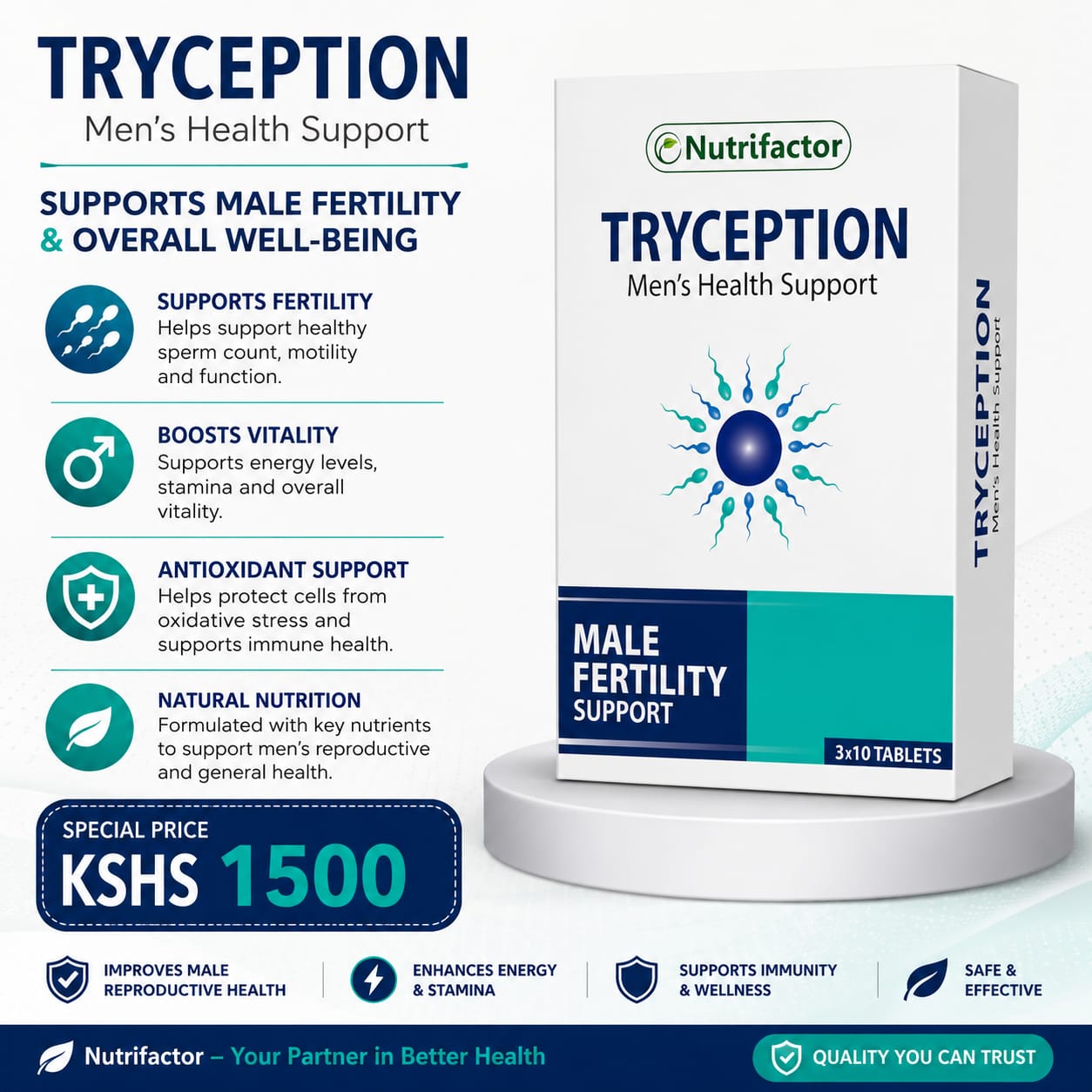 Nutrifactor KN Facebook ad: Support Male Fertility