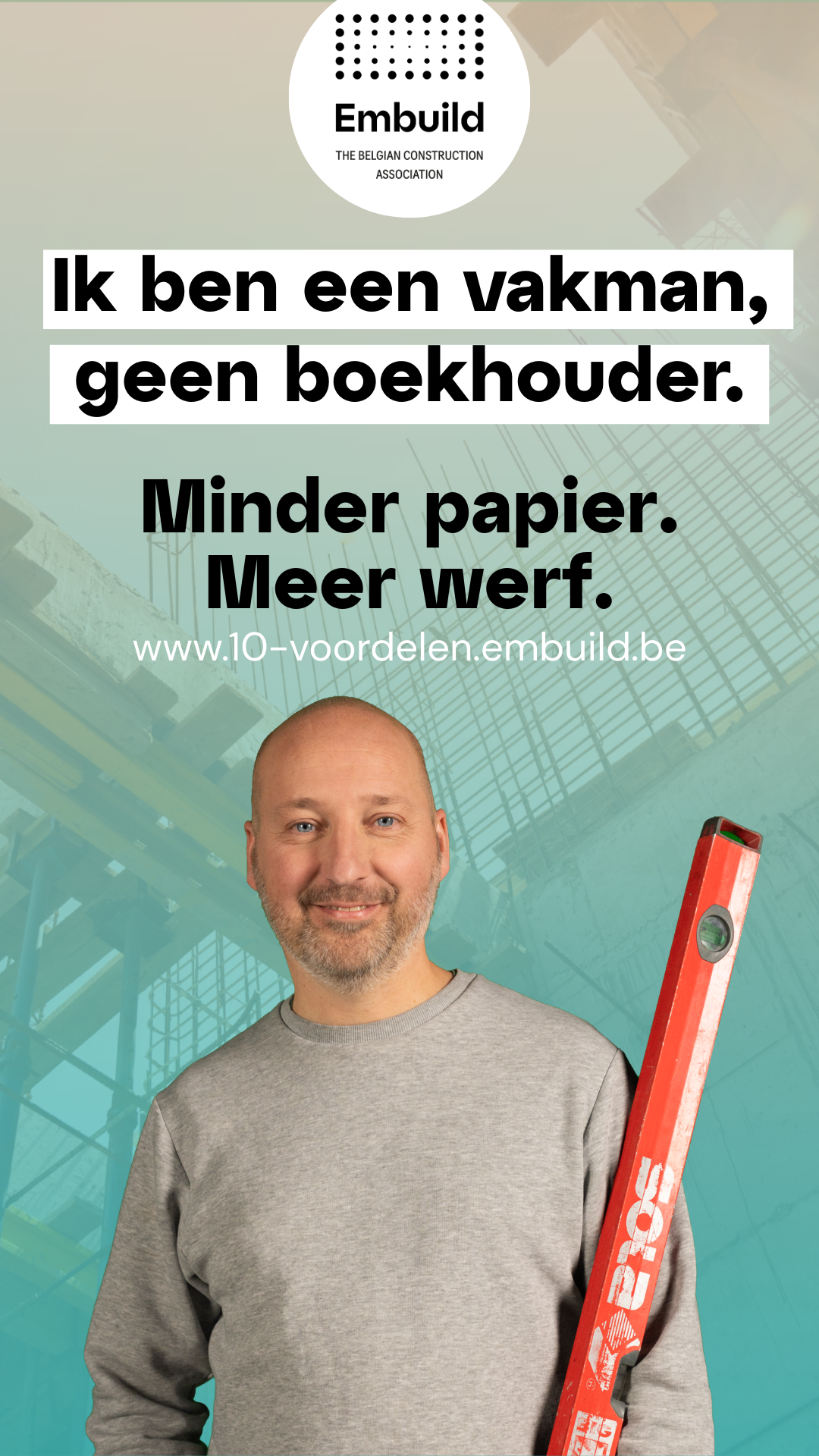 Embuild België Facebook ad from Mar 5, 2026