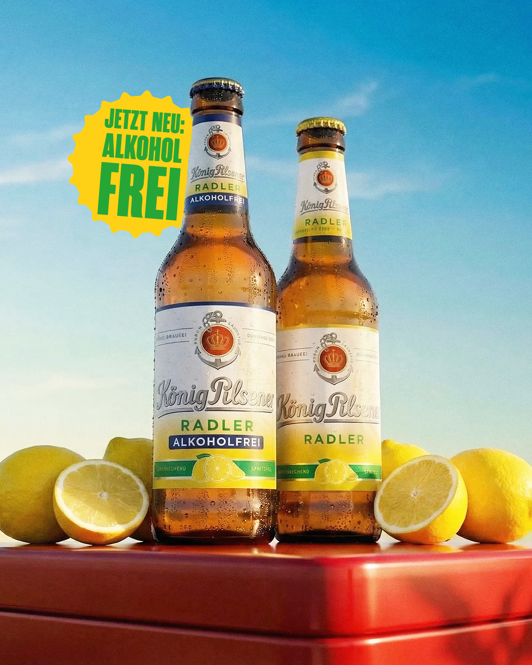 König Pilsener Facebook ad: König Pilsener Radler Alkoholfrei