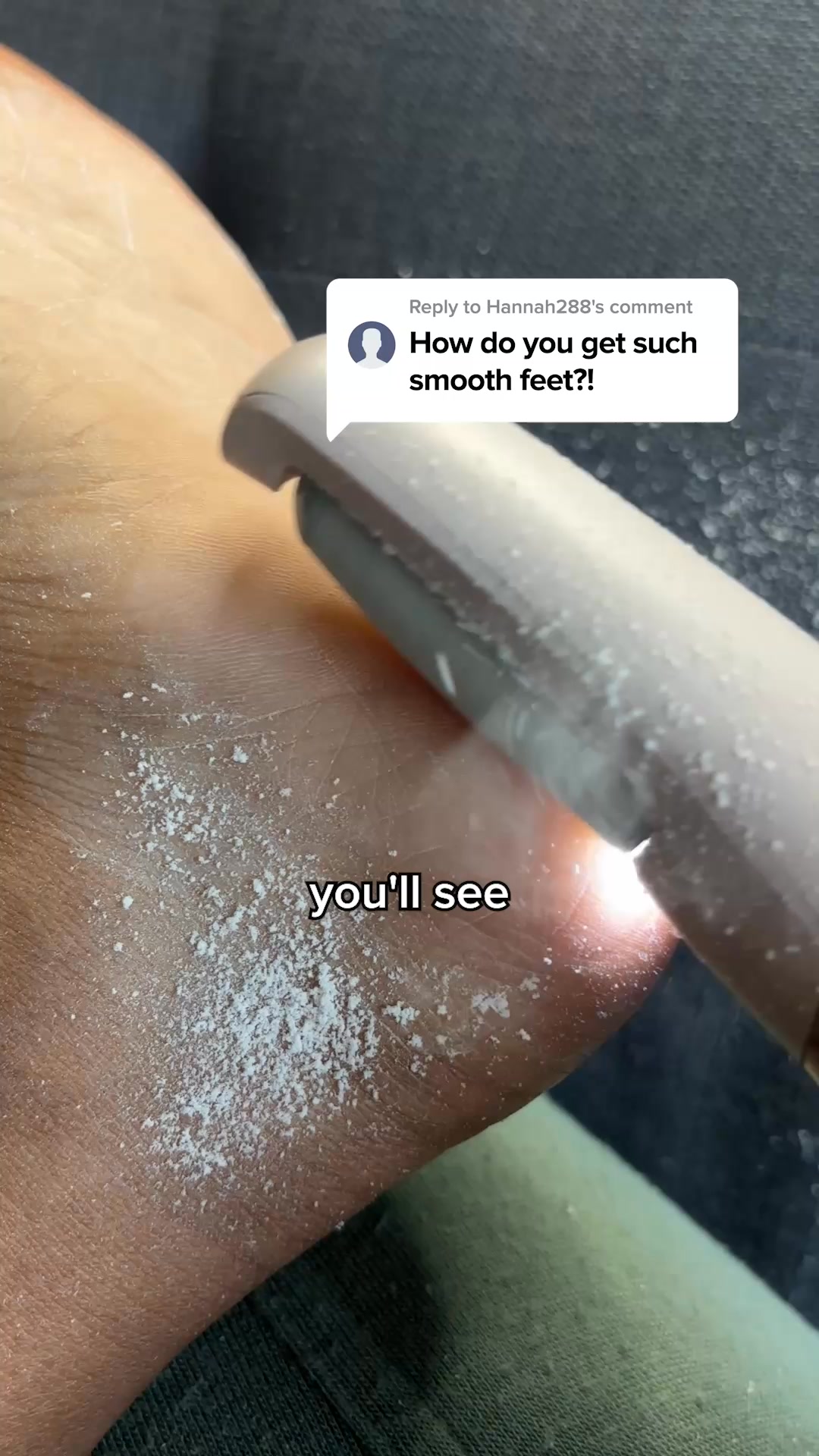 Nuvé Facebook ad: Smooth feet. In minutes. Guaranteed.