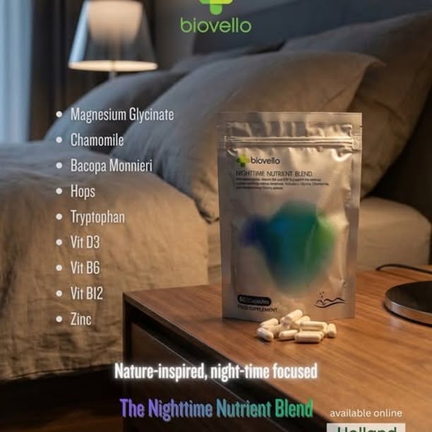 Biovello Facebook ad: The day ends.